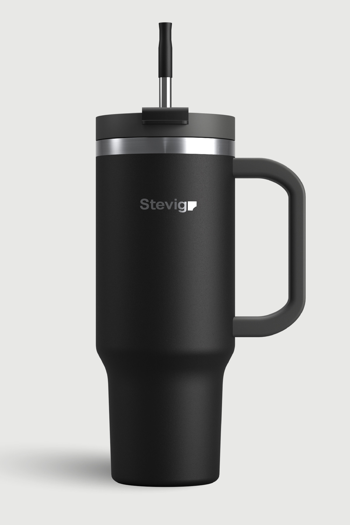 فلاسک قمقمه استیل 900 میلی لیتری مشکی ST 236 لیوان ضد نشتی 2 MOODS اورجینال Stevig