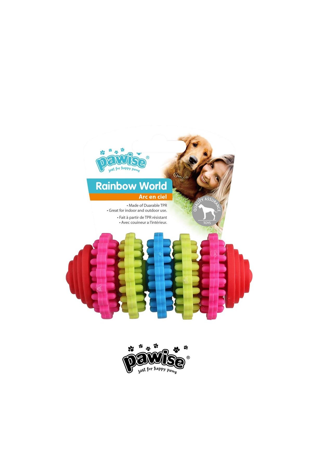 اسباب‌بازی دنده‌ای سگ پاویس Pawise، سری Rainbow World، ۱۱ سانتی‌متر چندرنگ