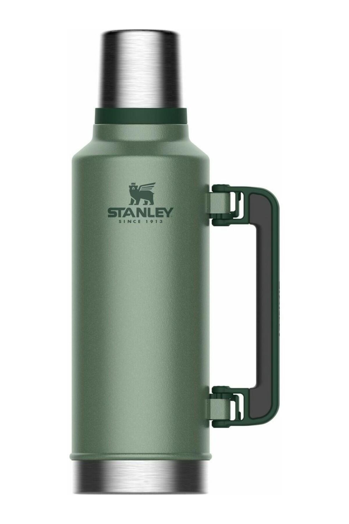 فلاسک قمقمه کلاسیک وکیوم استیل ضد زنگ 1.9 لیتر سبز اورجینال Stanley