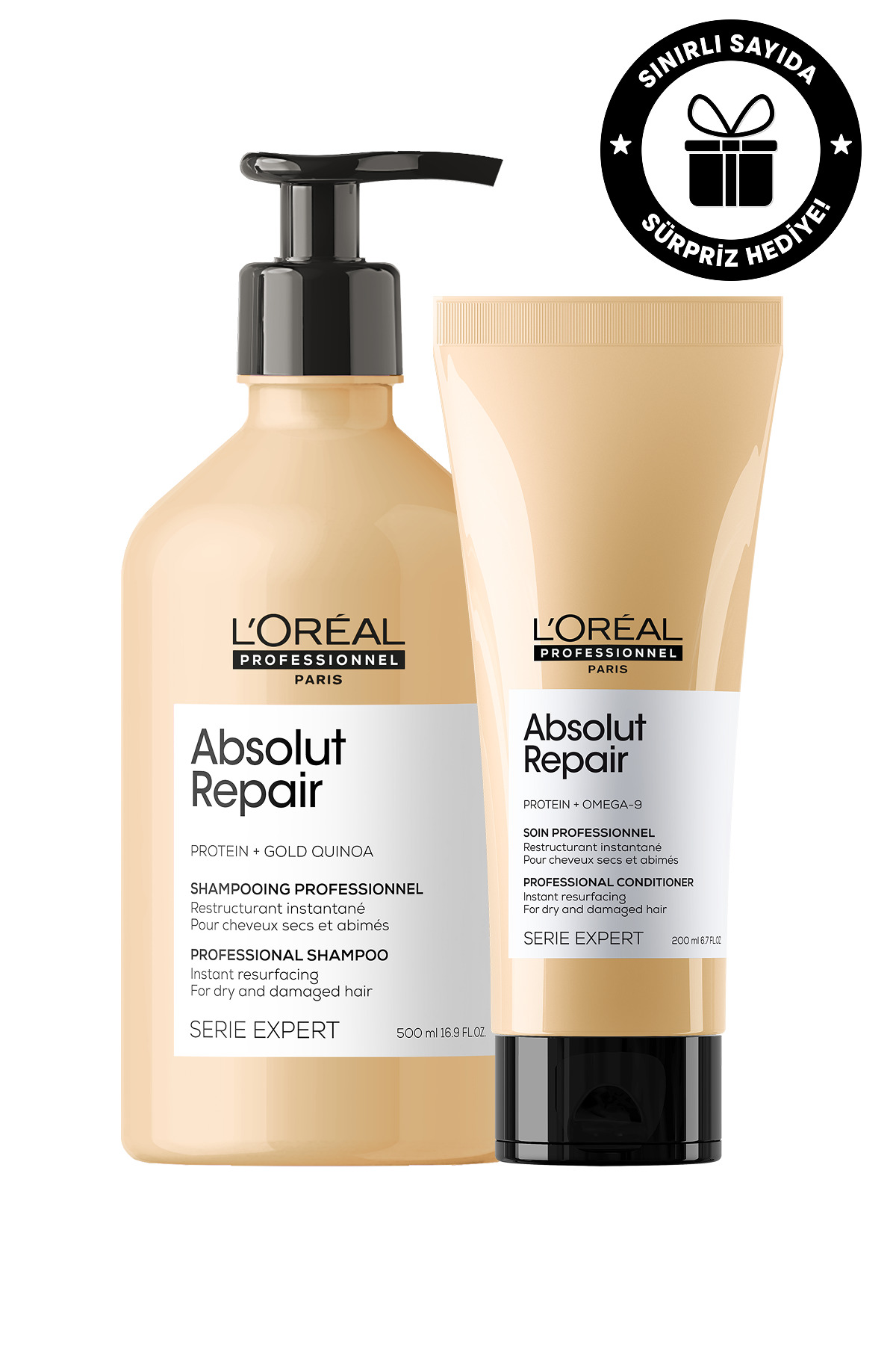 ست مراقبت مو مردانه و زنانه معجزه تعمیر دوگانه برای موهای فرسوده L'oreal Professionnel