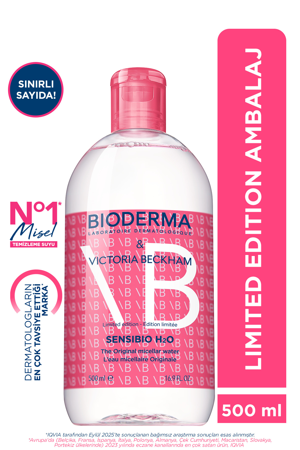 پاک کننده صورت SENSIBIO H2O برای پوست های حساس 500 میل اورجینال Bioderma
