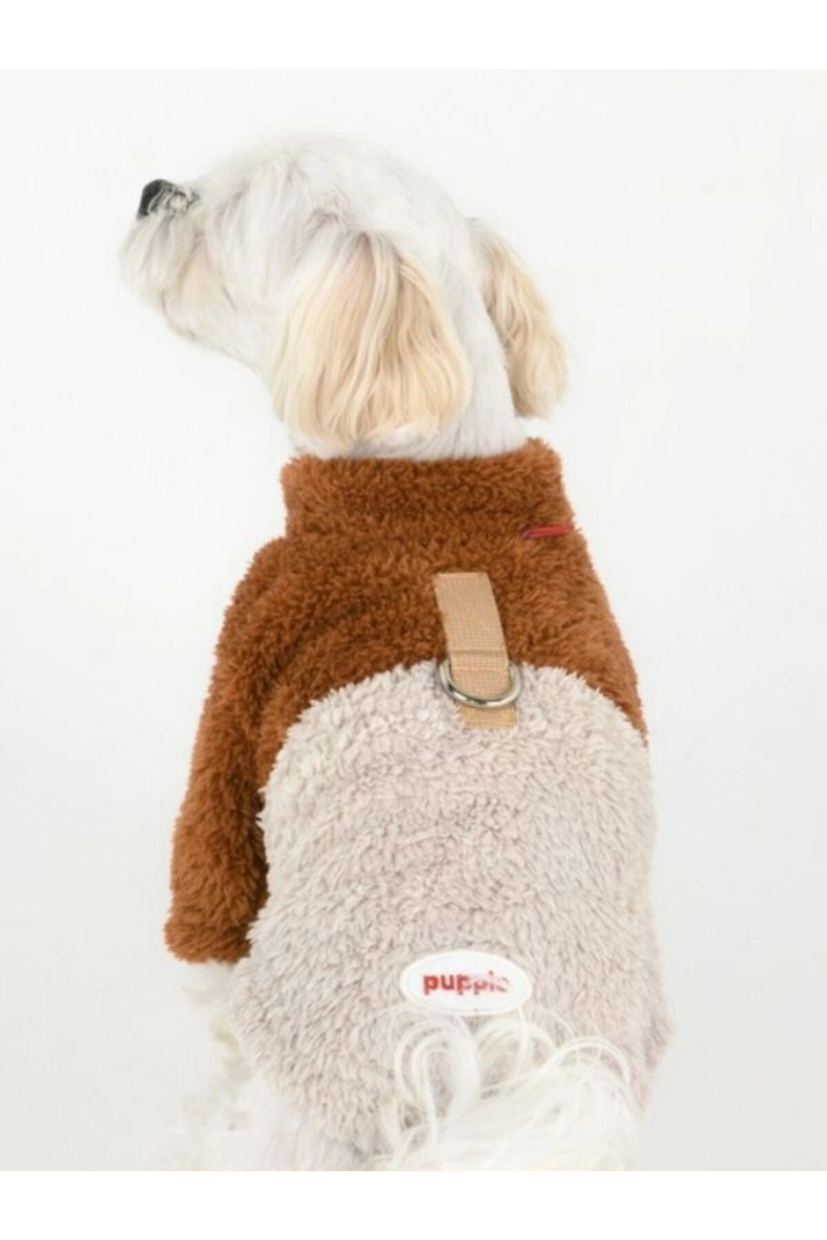 لباس سگ مدل Ridge Fleece Jumper پوپیا Puppia، قهوه‌ای