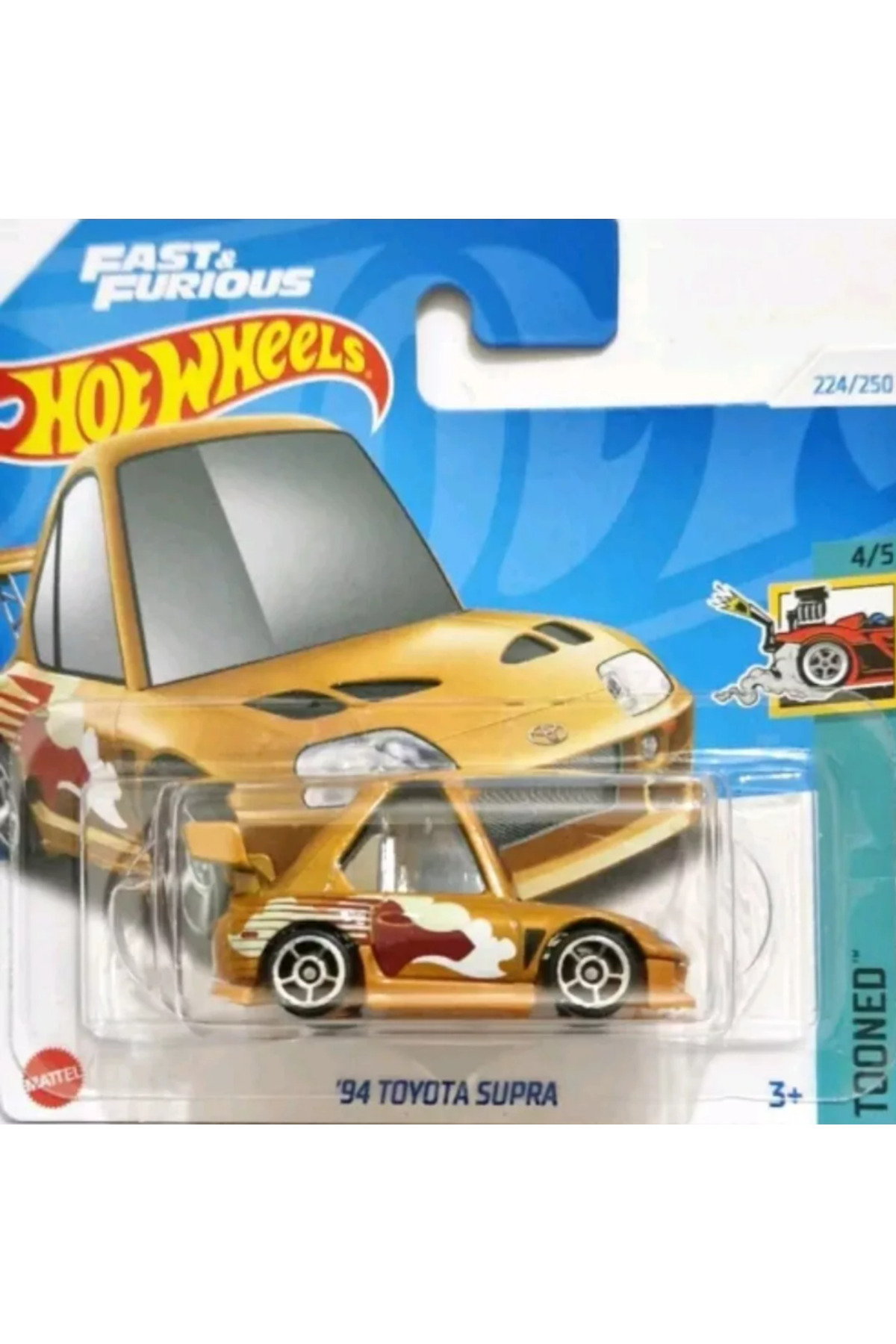 ماشین اسباب بازی TOYOTA SUPRA FAST AND FURIOUS TOONED 2024 جدید 94 از ترکیه HOT WHEELS