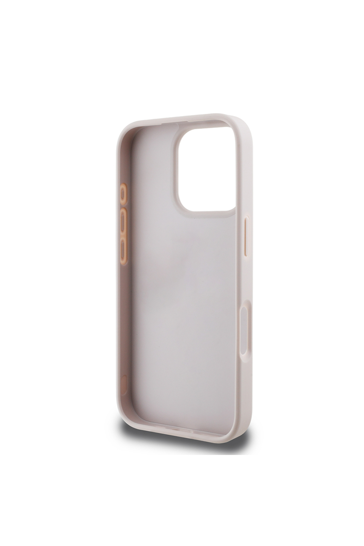 کاور و قاب روکش چرمی PU IPHONE 16 PRO CASE GUESS دارای مجوز با طرح لوگوی راه صورتی اورجینال Guess