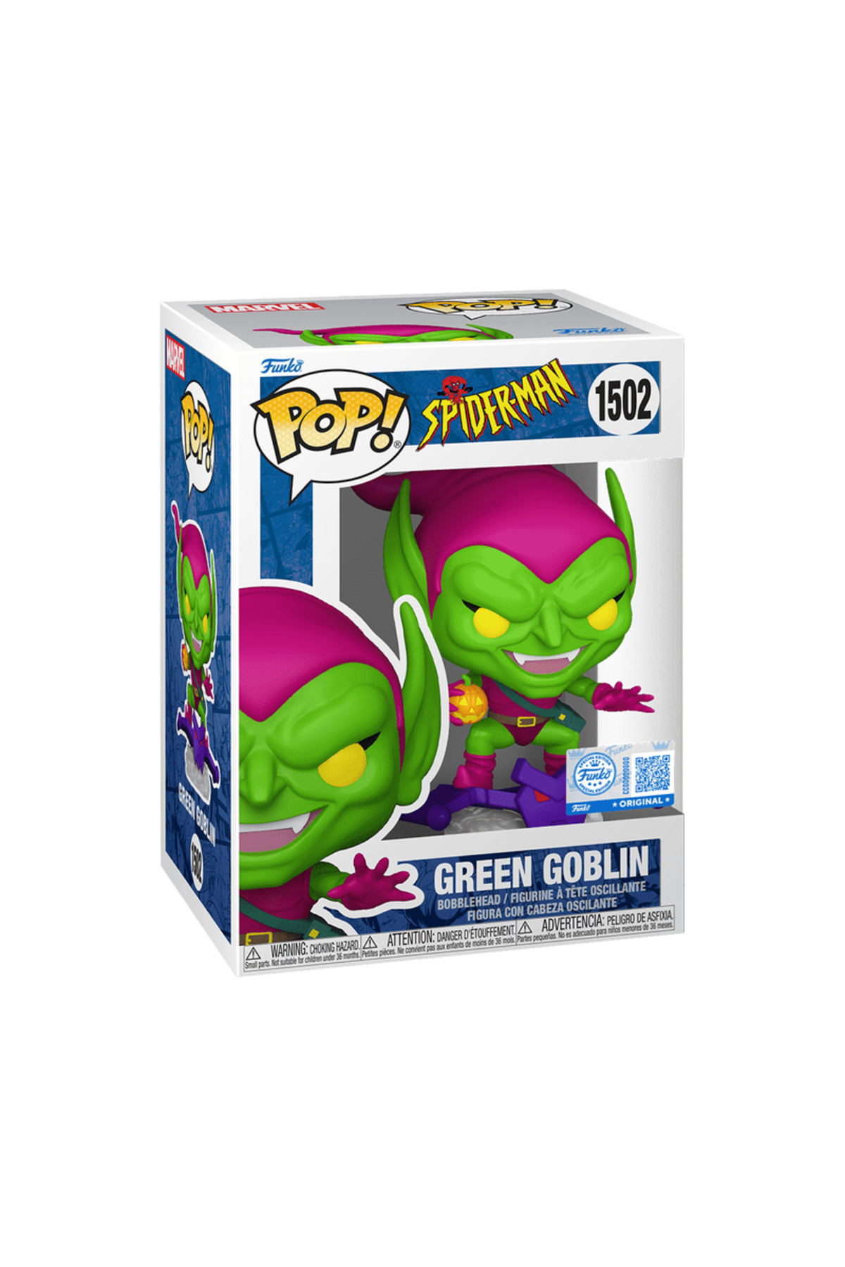 فیگور مارولز پاپ! گرین گابلین مرد عنکبوتی: سری انیمیشن . Funko