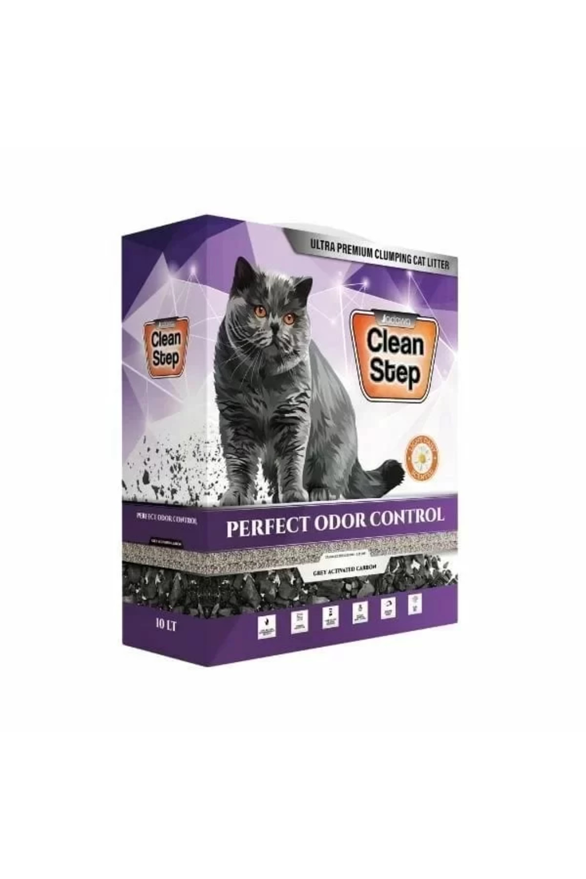 خاک گربه بنتونیتی کلوخه‌شونده ۱۰ لیتری Clean Step Perfect Odor ترند TREND