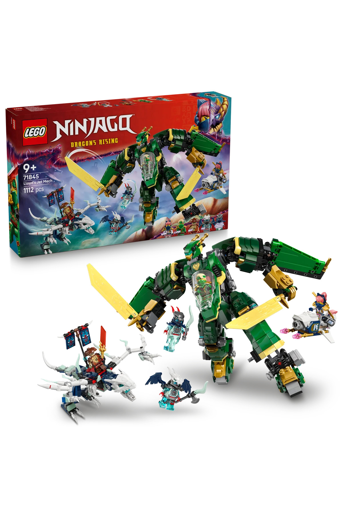 لگو و اسباب بازی های ساخت محور ® NINJAGO® LLOYD'S JET ROBOT 71845 مجموعه ساختمانی خلاقانه برای کودکان 9 سال به بالا 1112P از ترکیه LEGO