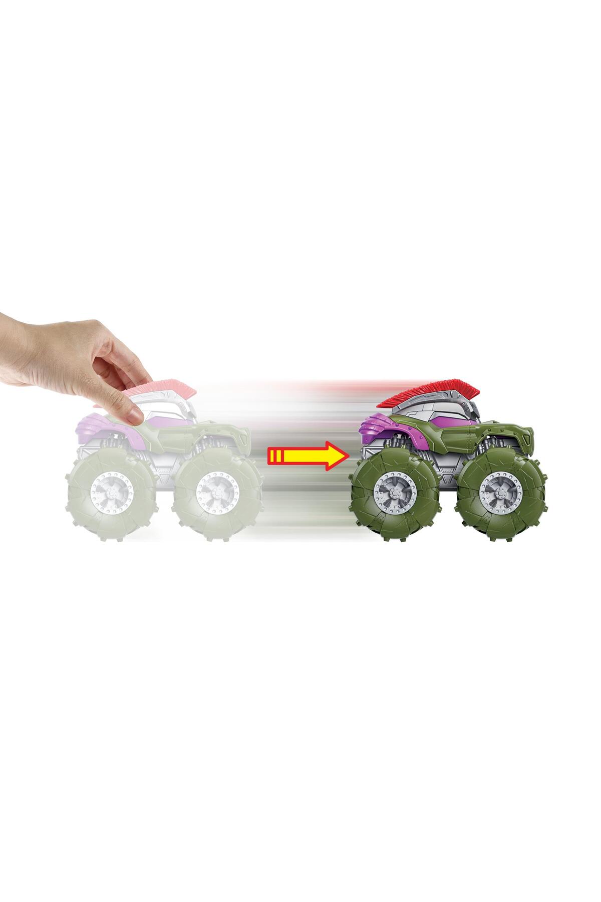 ماشین اسباب بازی کامیون های هیولا 1:43 اتومبیل رانندگی HULK HOTWHEELS MONSTER TRUCK CAR GVK42 هات ویلز اورجینال HOT WHEELS