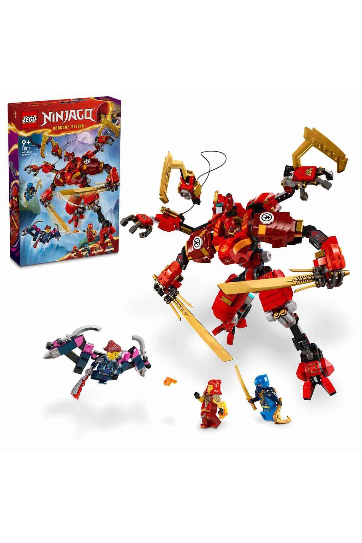 لگو و اسباب بازی های ساخت محور KAI'S NINJA CLIMBING ROBOT 71812 4 نینجا مینیون برای کودکان 9 سال به بالا اورجینال LEGO