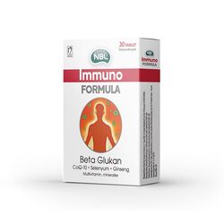 قرص مولتی‌ویتامین و مواد معدنی ان بی ال NBL مدل Immuno Formula بسته ۳۰ عددی