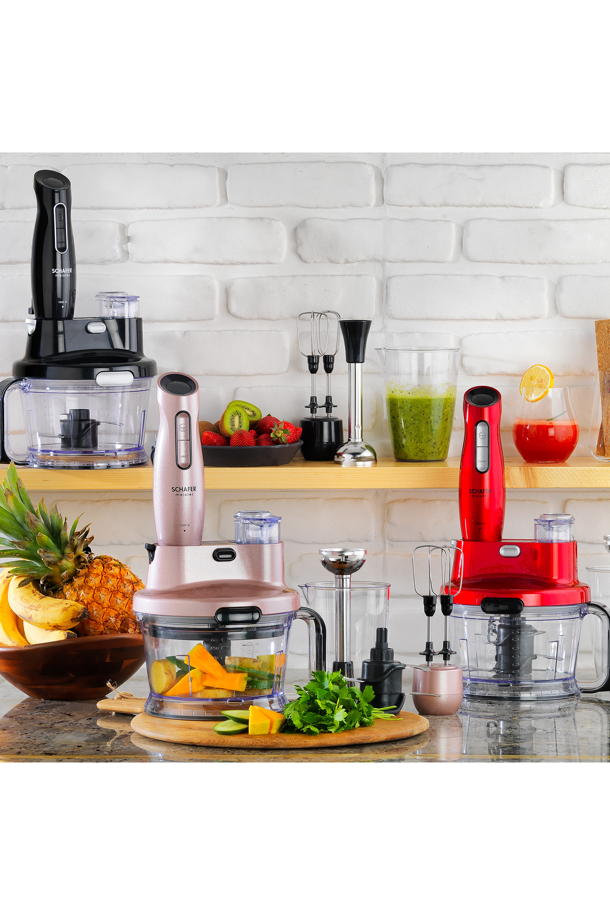 ست مخلوط کن MEISTER MULTI BLENDER SET RED اورجینال Schafer