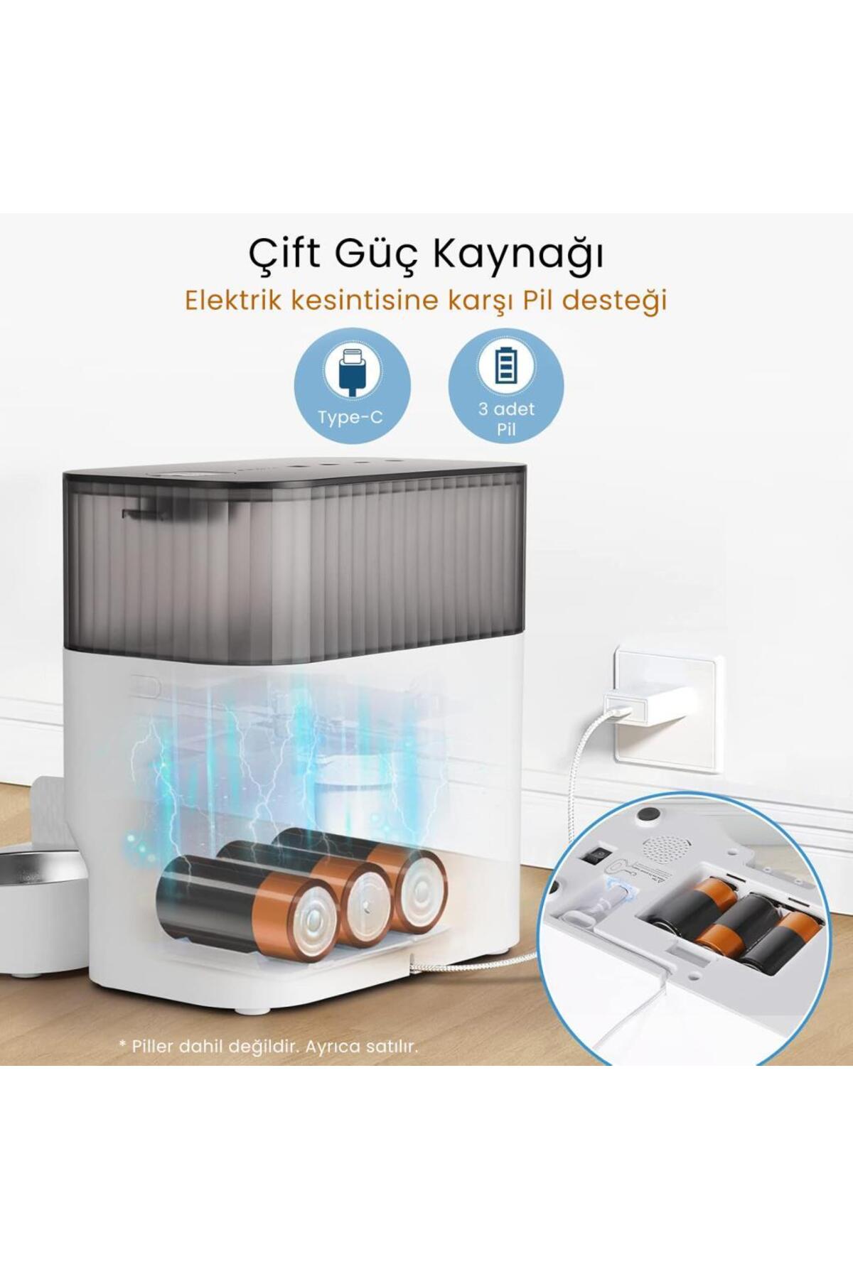 ظرف غذادهی خودکار هوشمند پت‌فیت Petfit CatMax Pro، ۵ لیتری، Wi-Fi و دوربین‌دار برای گربه و سگ