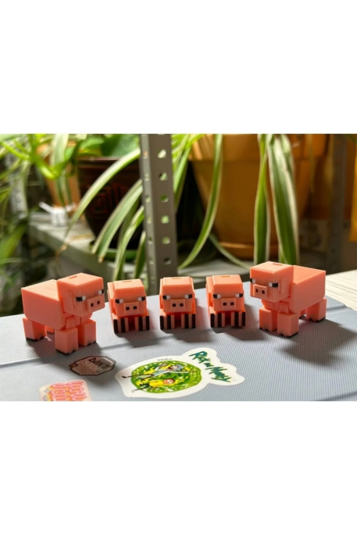 اسباب بازی های فیگور شخصیت شکل خوک MINECRAFT اورجینال FLEXIS WE MAKE IT POSSIBLE FOR YOU