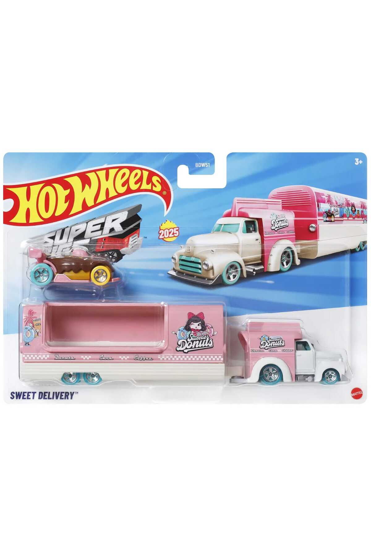 ماشین اسباب بازی باربری BDW51 JCM46 SWEET DELIVERY از ترکیه HOT WHEELS