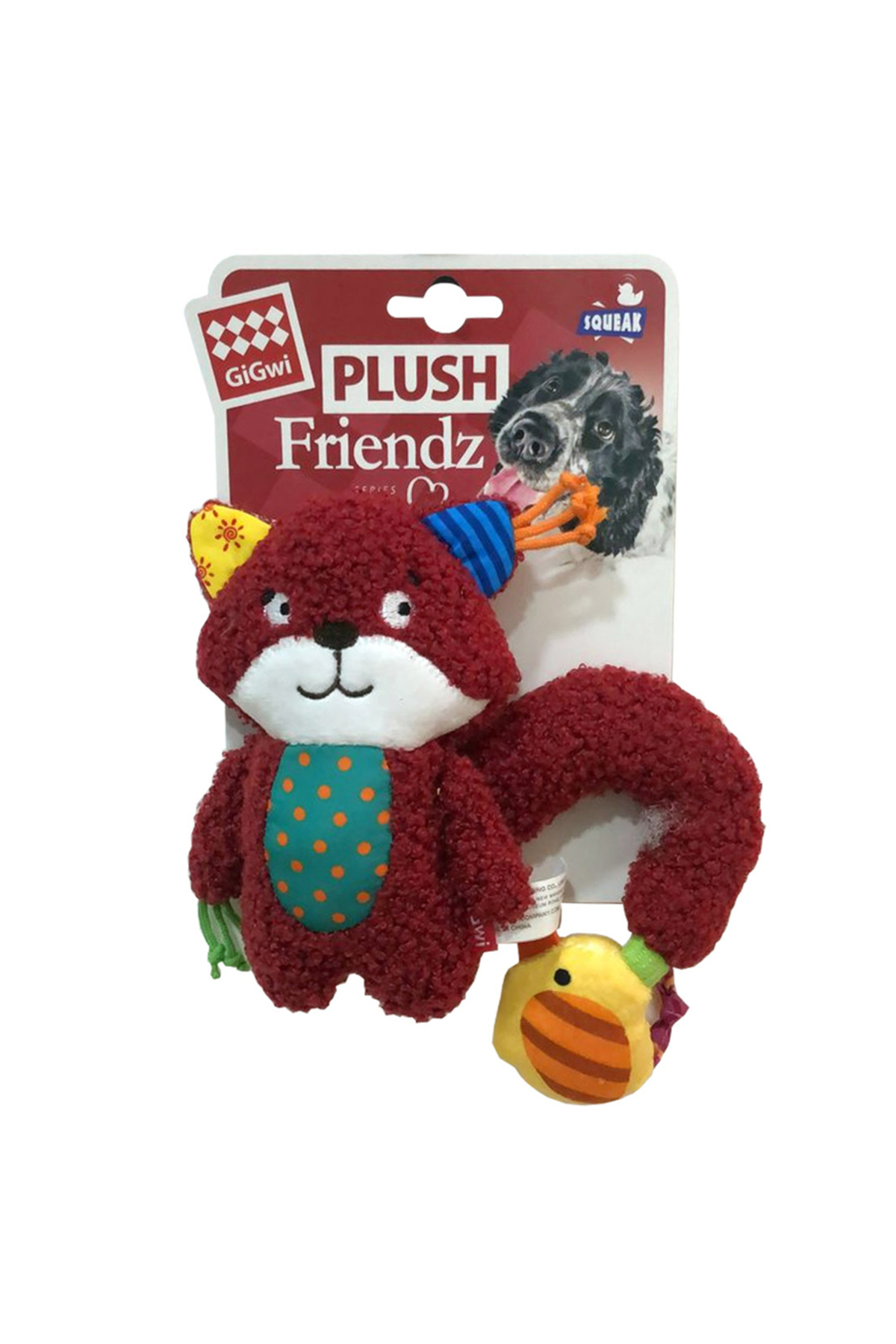اسباب‌بازی صدادار سگ گیگ‌وی Gigwi 6798 Plush Friendz طرح سنجاب