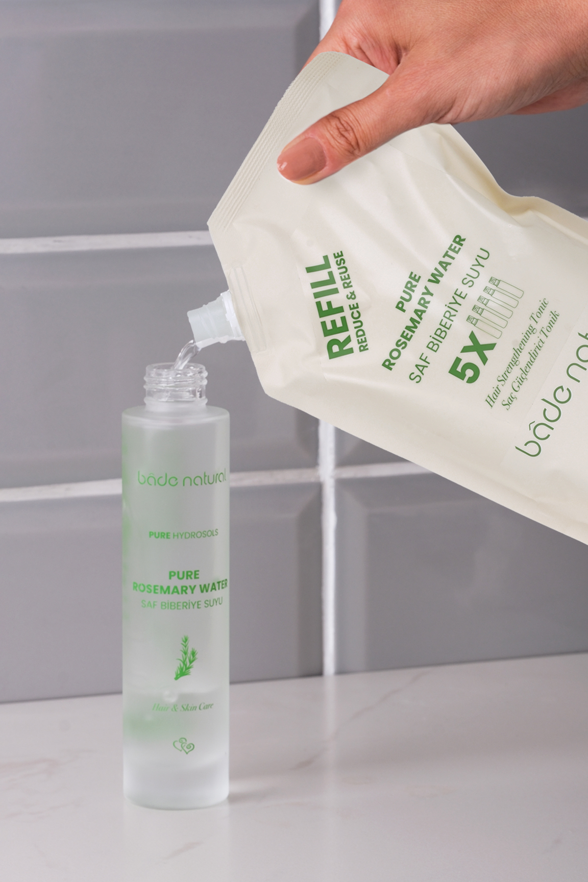 تونیک موی تقویت کننده با عصاره رزماری 500 میلی لیتر بادا ناتورال Bade Natural