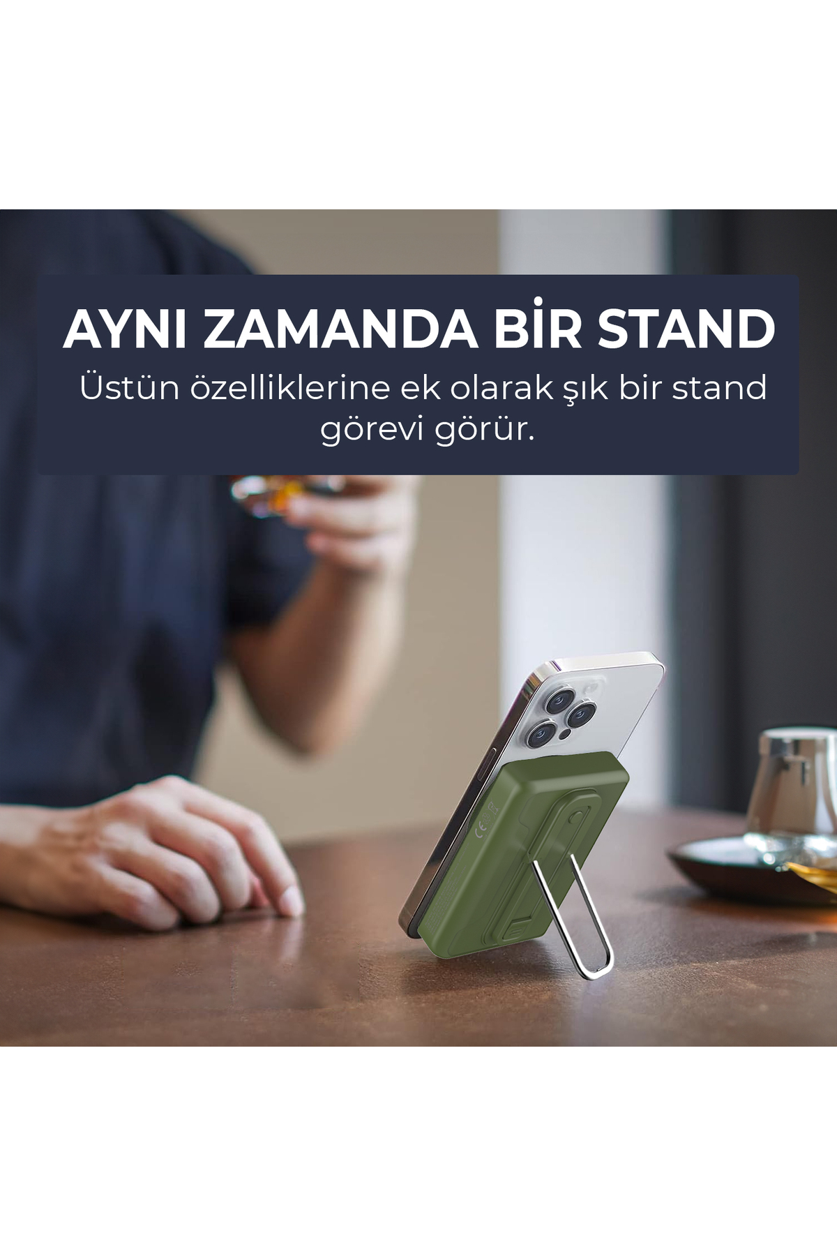 پاوربانک PB105 10000MAH PD20W TYPE C USB A 15W وایرلس شارژ سریع با نشانگر LED اورجینال Bix