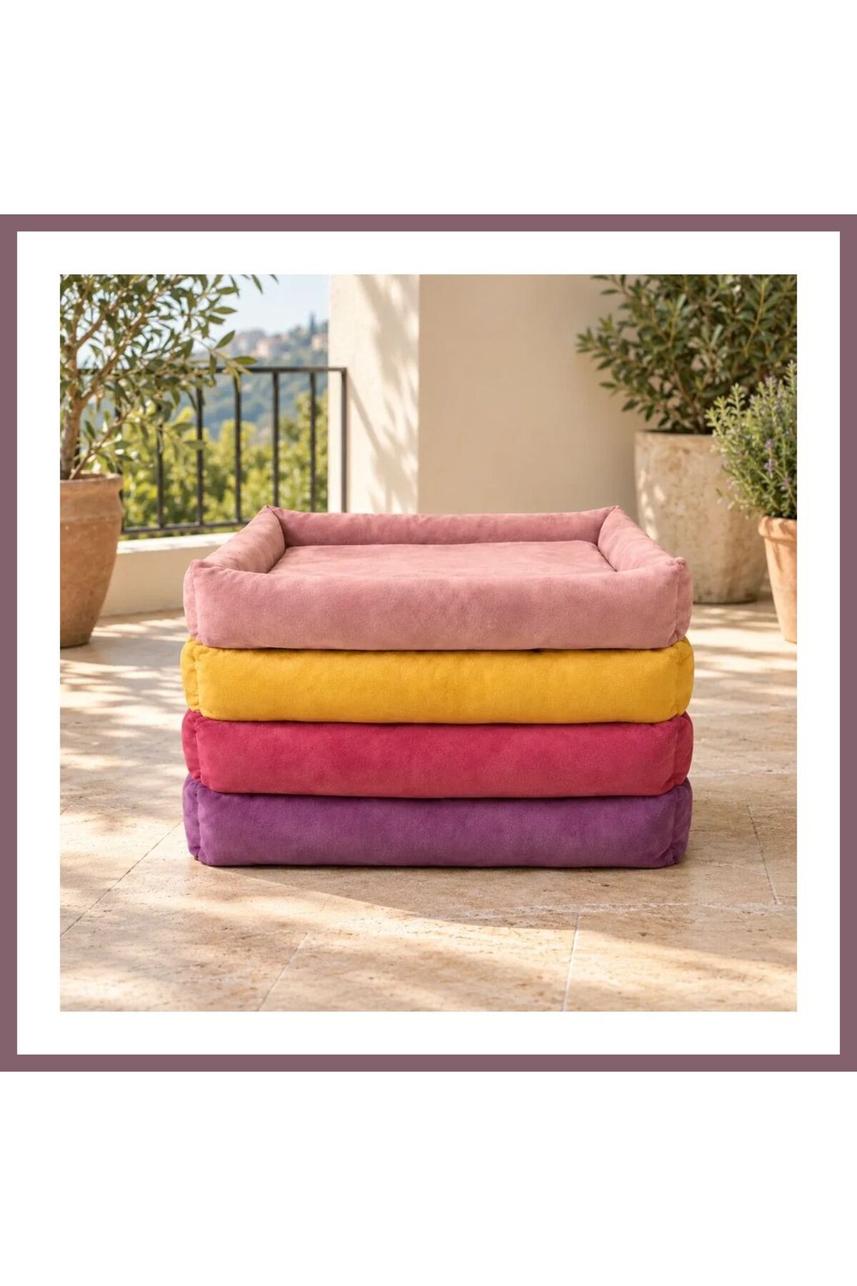 جای خواب چندرنگ گربه و سگ، بسته ۴ عددی، مدل BZSS-PTYE002
