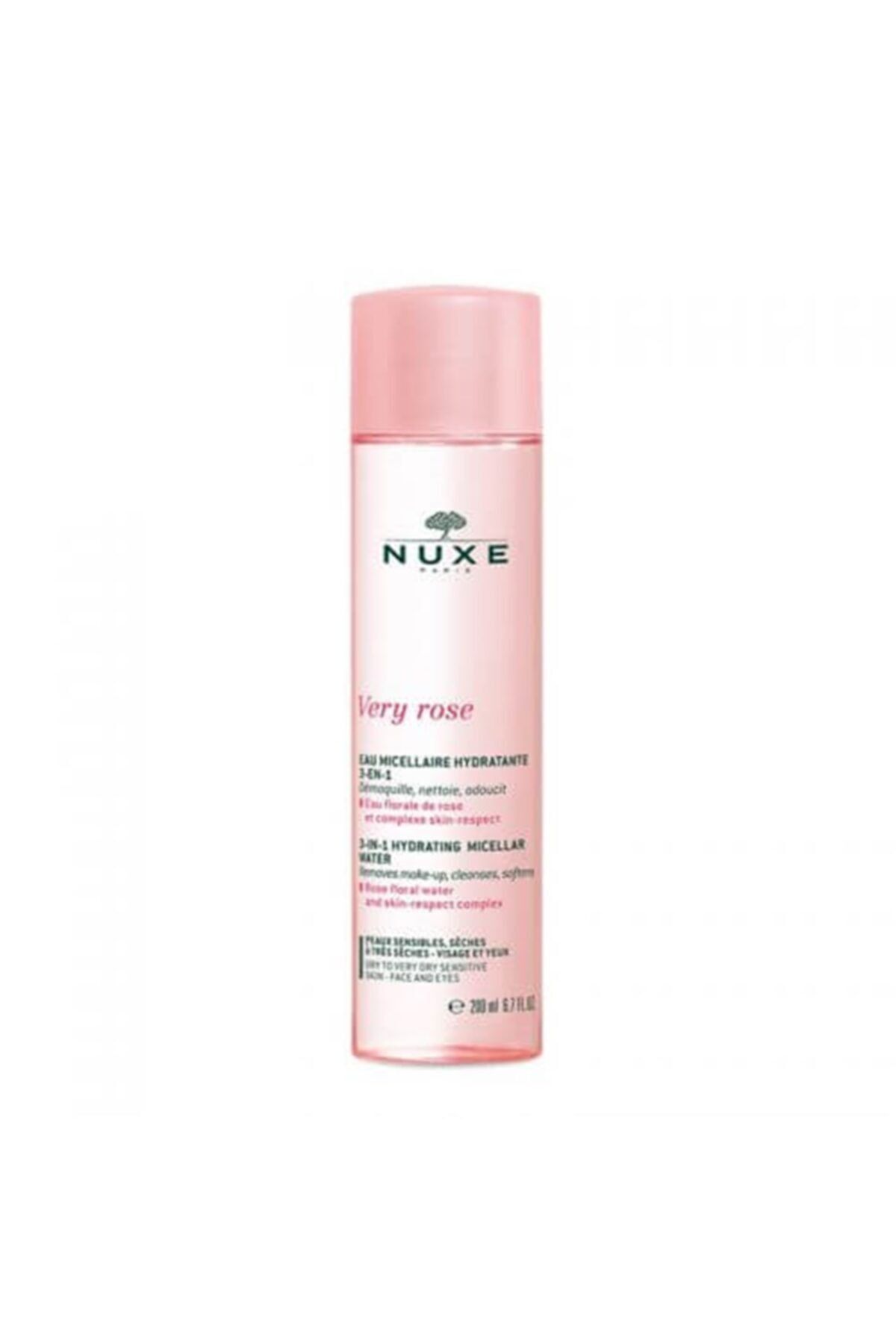 Nuxe آب میسلار مرطوب کننده 3 در 1 وری رز 200 میلی لیتر