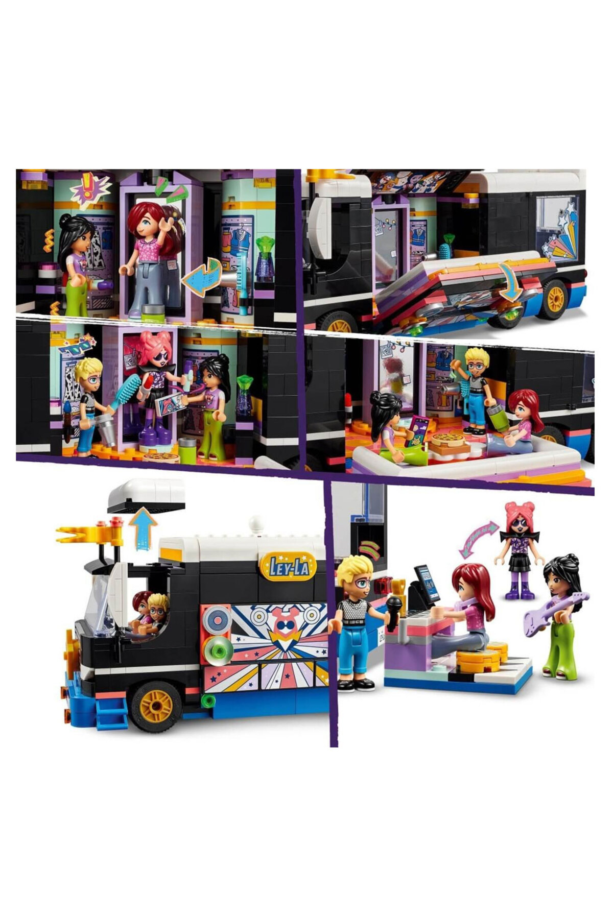 لگو دوستان POP STAR MUSIC TOUR BUS 42619 اورجینال LEGO