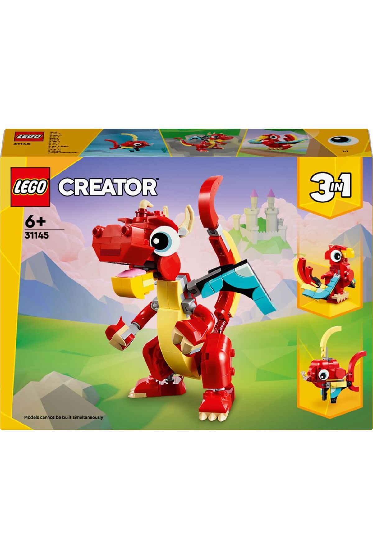 لگو و اسباب بازی های ساخت محور CREATOR 3 IN 1 RED DRAGON 31145 از ترکیه LEGO