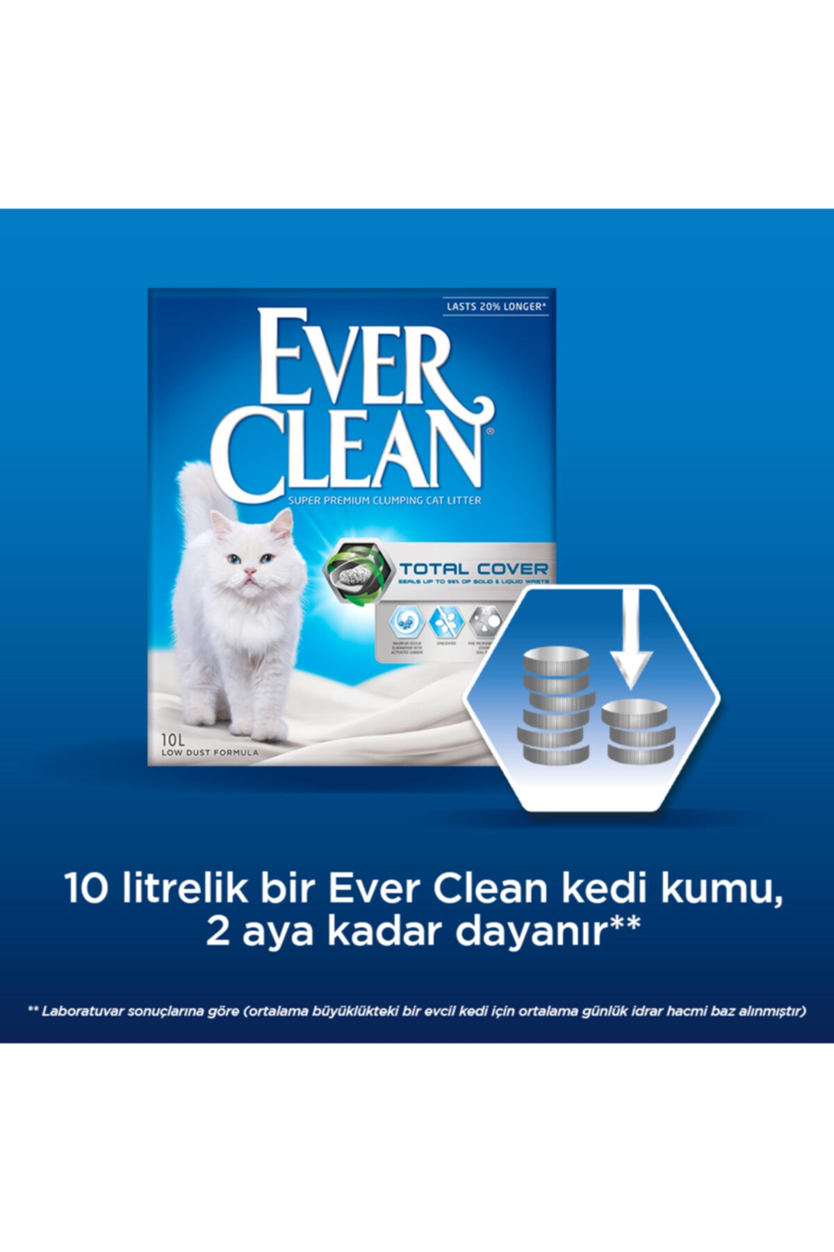 خاک گربه اور کلین Ever Clean Total Cover، ۱۰ لیتری