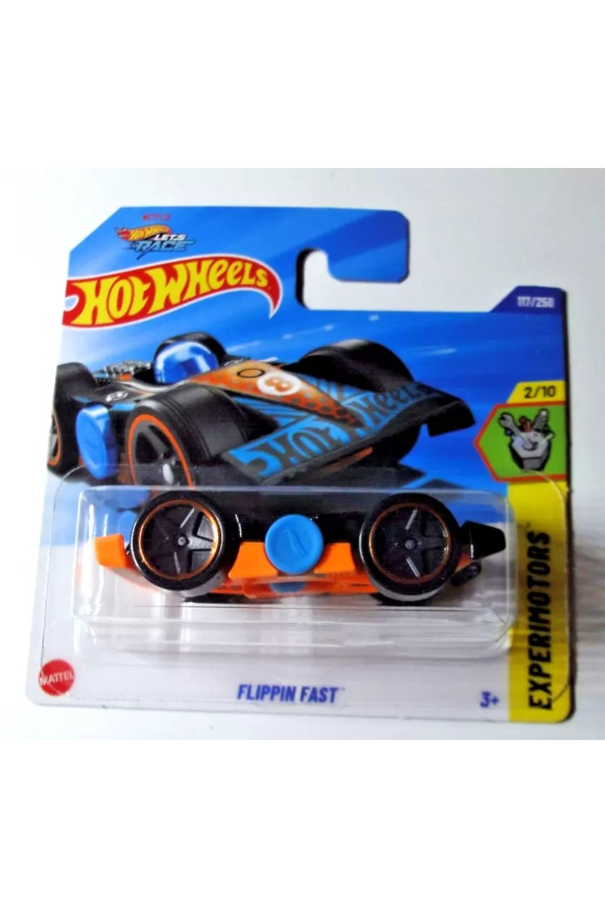 ماشین اسباب بازی EXPERIMOTORS FLIPPIN FAST TOY CAR 2 طراحی 3 سال+ 10 هات ویلز اورجینال HOT WHEELS