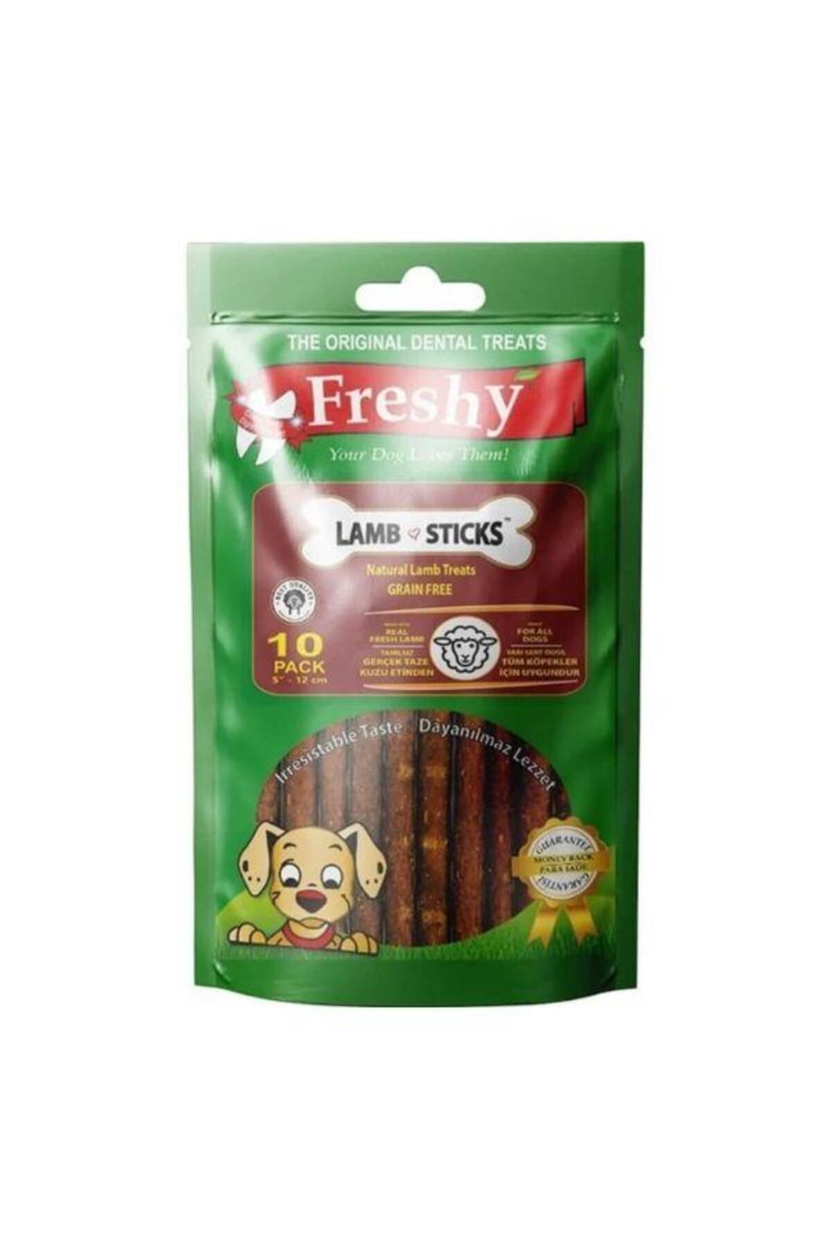 تشویقی سگ فرشی Freshy Lamb Sticks با طعم بره، بدون غلات، ۱۰۰ گرم، ۱۰ عددی