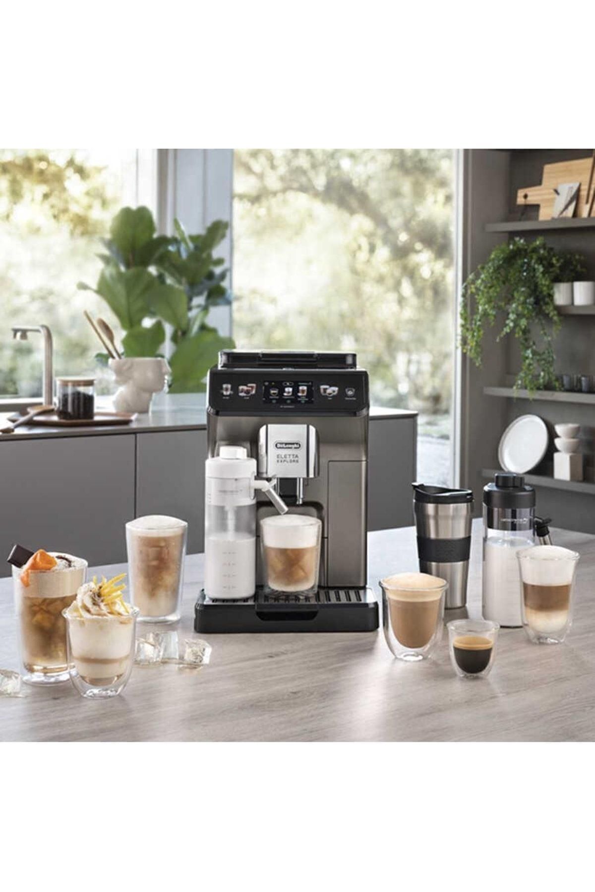 دستگاه اسپرسو و کاپوچینو اسپرسوساز تمام اتوماتیک ELETTA EXPLORE ECAM450.76.T اورجینال Delonghi