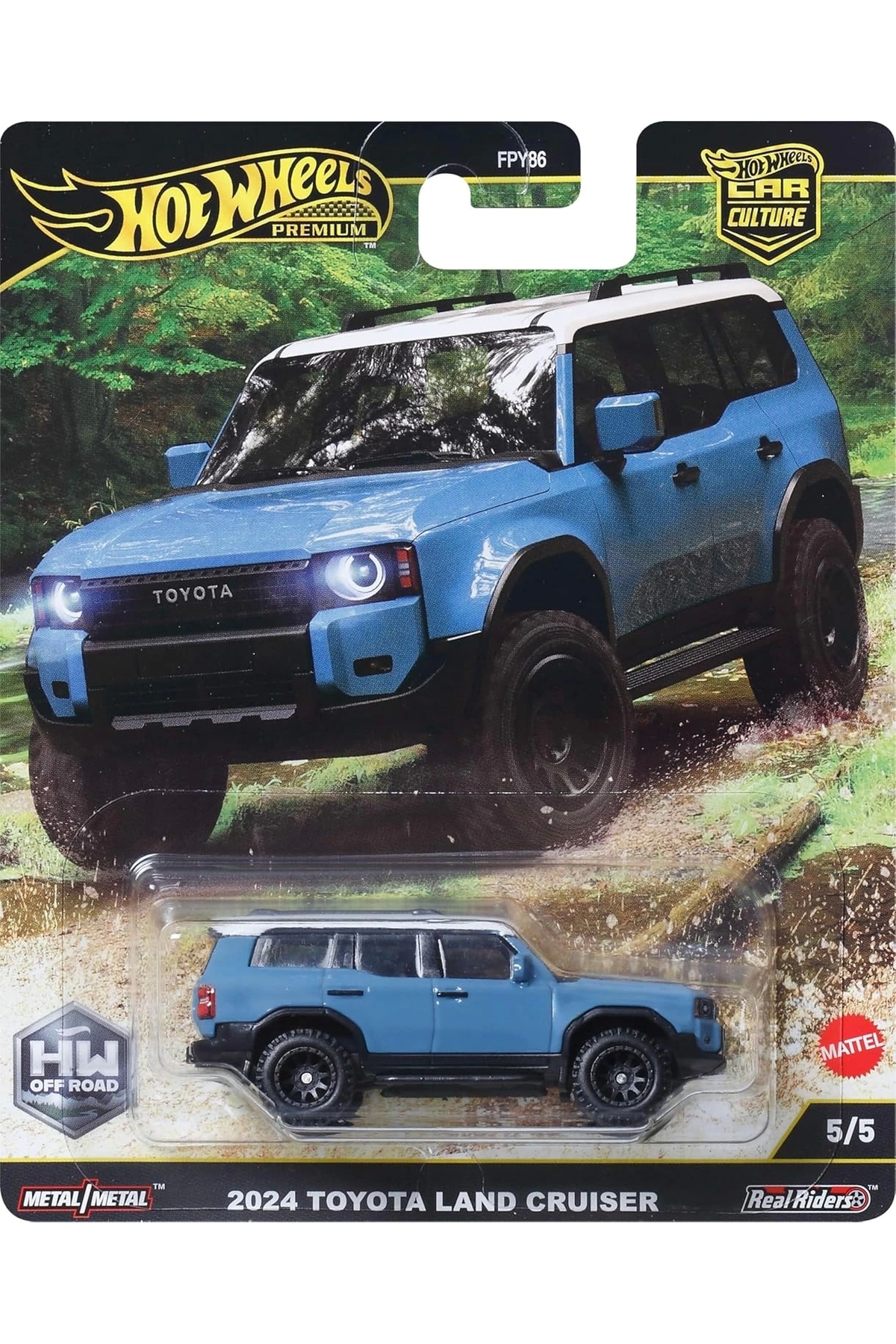 ماشین اسباب بازی فرهنگ اتومبیل پریمیوم خارج از جاده 2024 تویوتا LAND CRUISER FPY86 JBK52 هات ویلز اورجینال HOT WHEELS