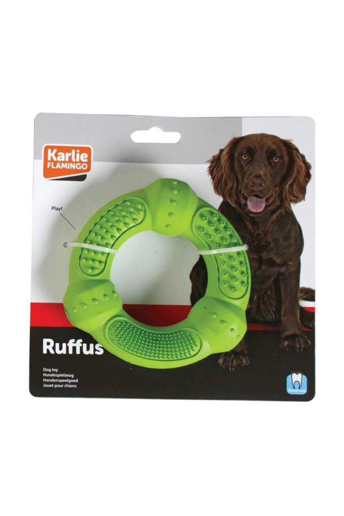 اسباب‌بازی سگ کارلی فلامینگو Karlie Flamingo Ruffus، ۱۲ سانتی‌متر، AD-722