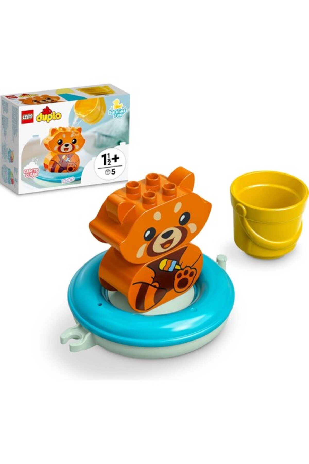 لگو و اسباب بازی های ساخت محور DUPLO 10964 BATH TIME FUN: FLOATING RED PANDA از ترکیه LEGO