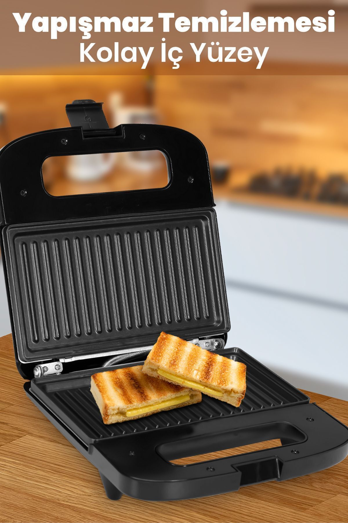دستگاه ساندویچ و تست MINO IN 6402 MINI TOASTER مشکی اورجینال GoldMaster