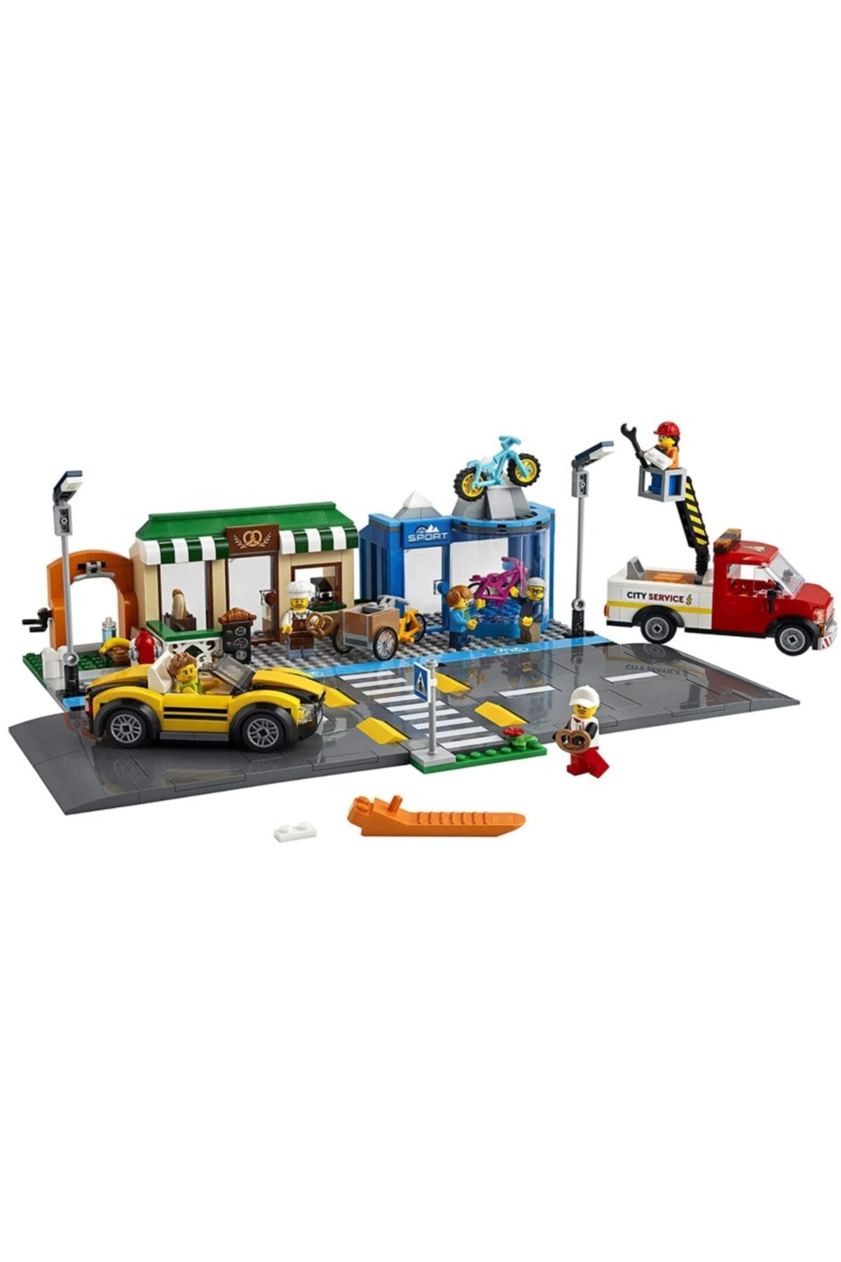 LEGO لگو مجموعه ساخت و ساز خیابان خرید شهر 60306; اسباب بازی ساخت و ساز عالی برای بچه ها (533 قطعه)
