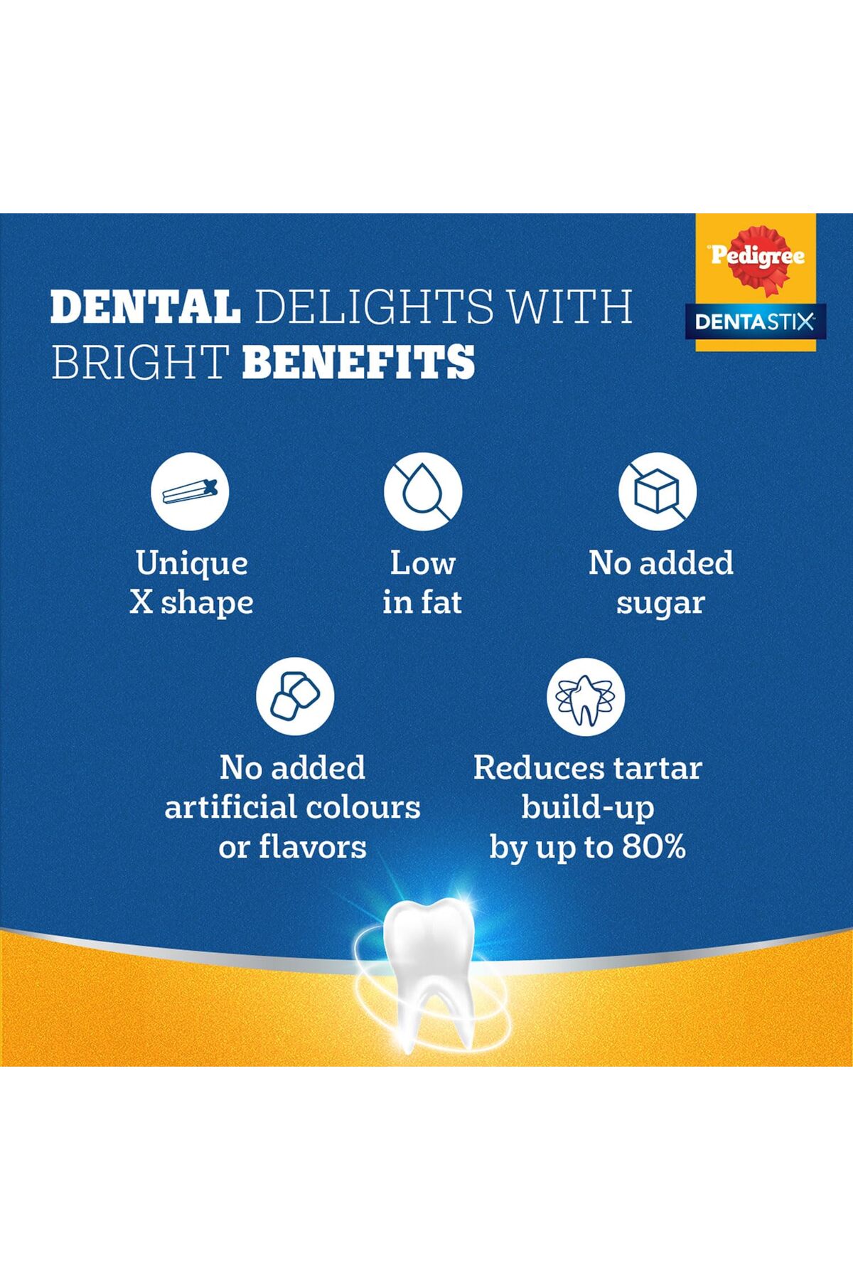 تشویقی سگ پدیگری Pedigree Dentastix بزرگ، ۱۸۰ گرم