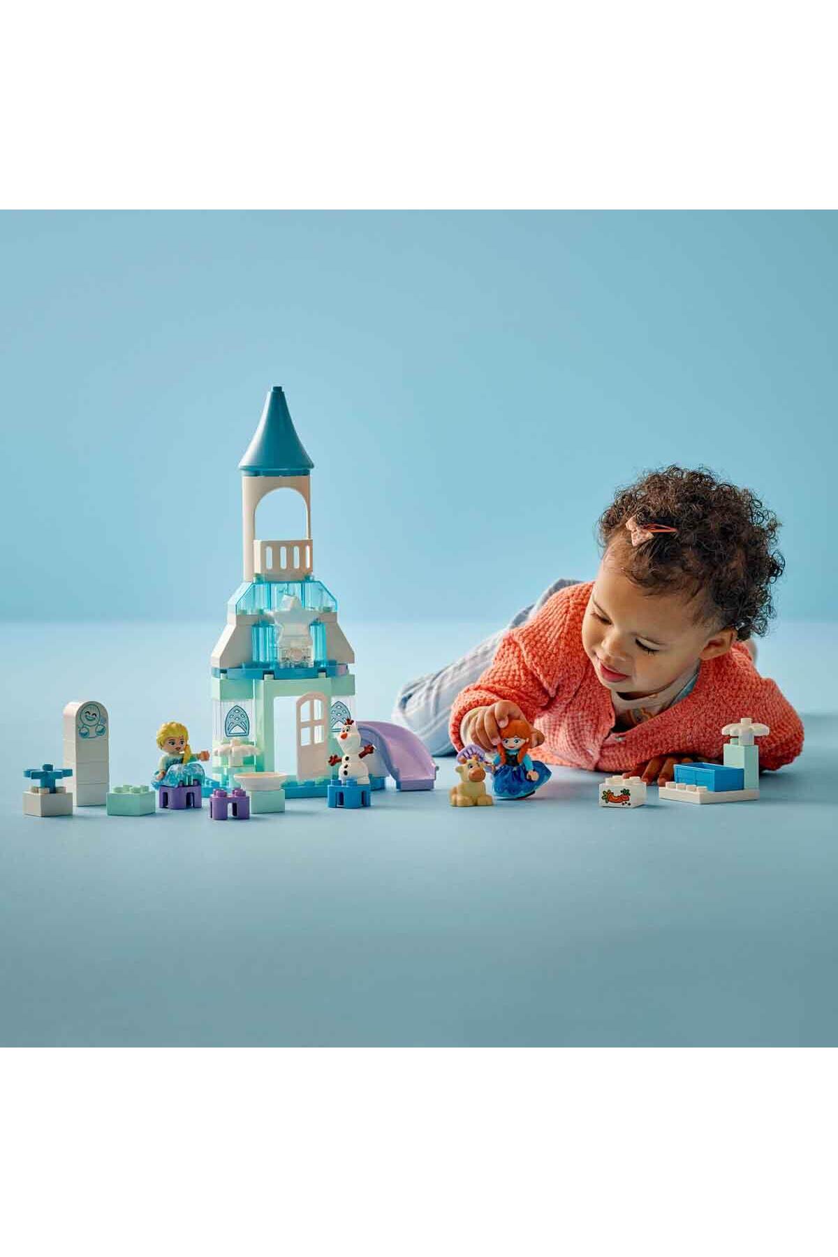 لگو DUPLO DISNEY ANNA ELSA'S LAND OF SNOW CASTLE PARTY 10455 کودکان 2 ساله بالاتر اورجینال LEGO