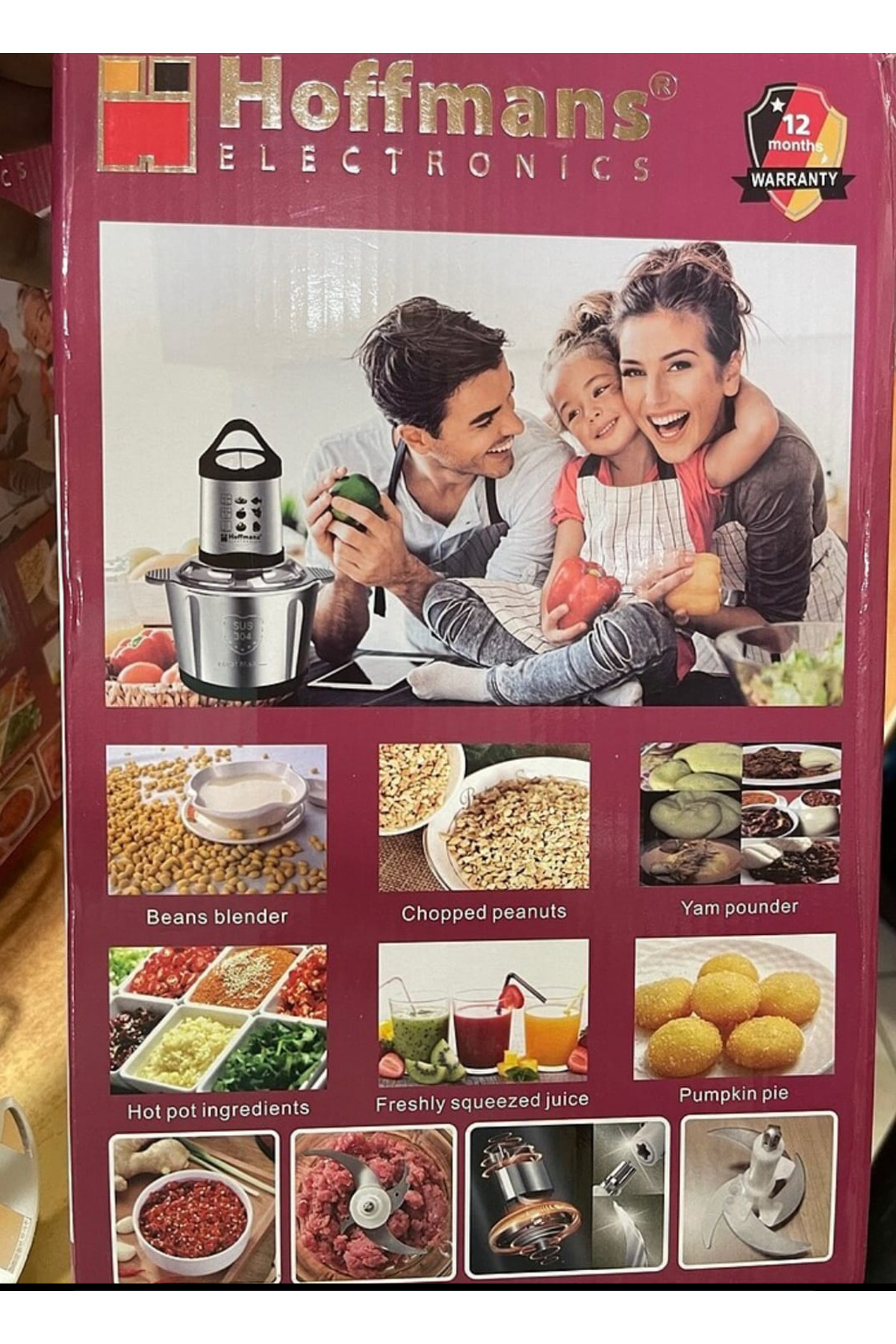 ست مخلوط کن گوشت کوب 5 لیتری دسته استیل برقی میوه خرد اورجینال Home