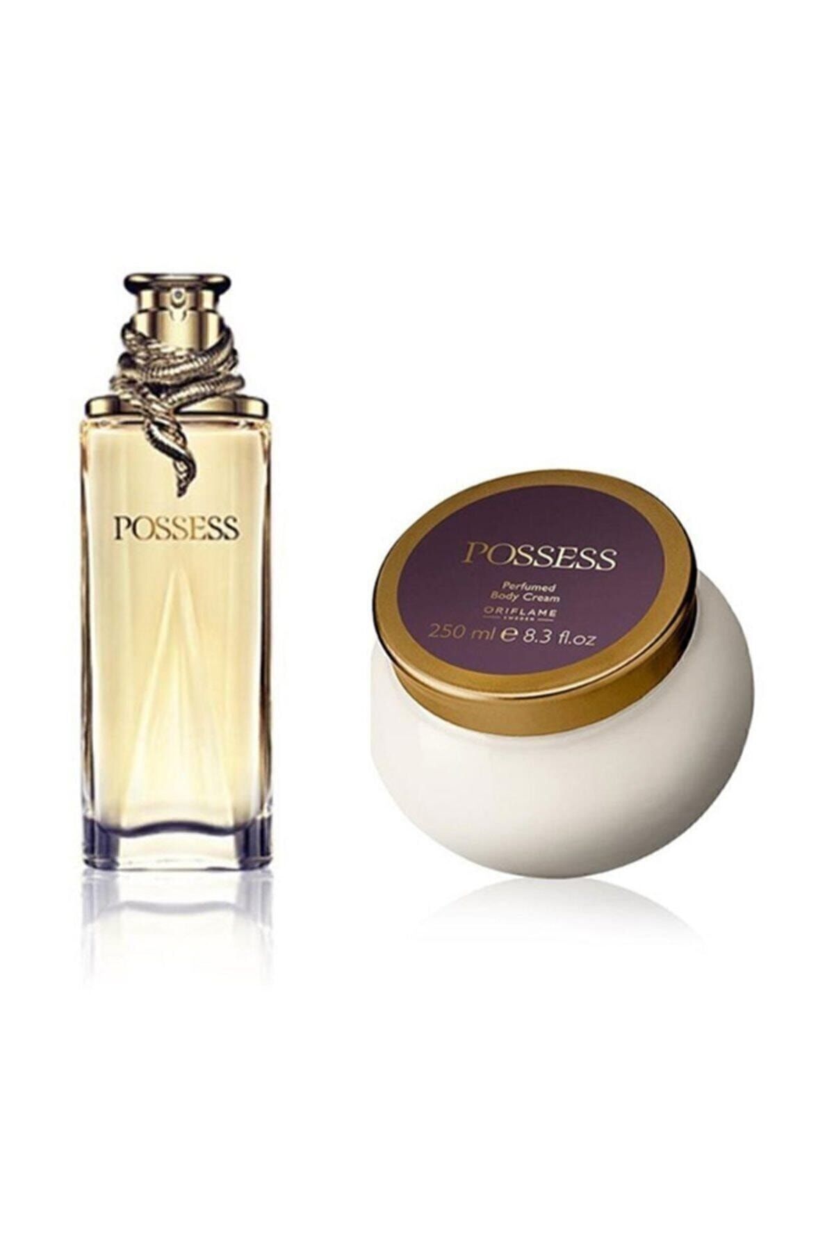 ست عطر POSSESS ادوپرفیوم 50 ML کرم بدن اورجینال Oriflame