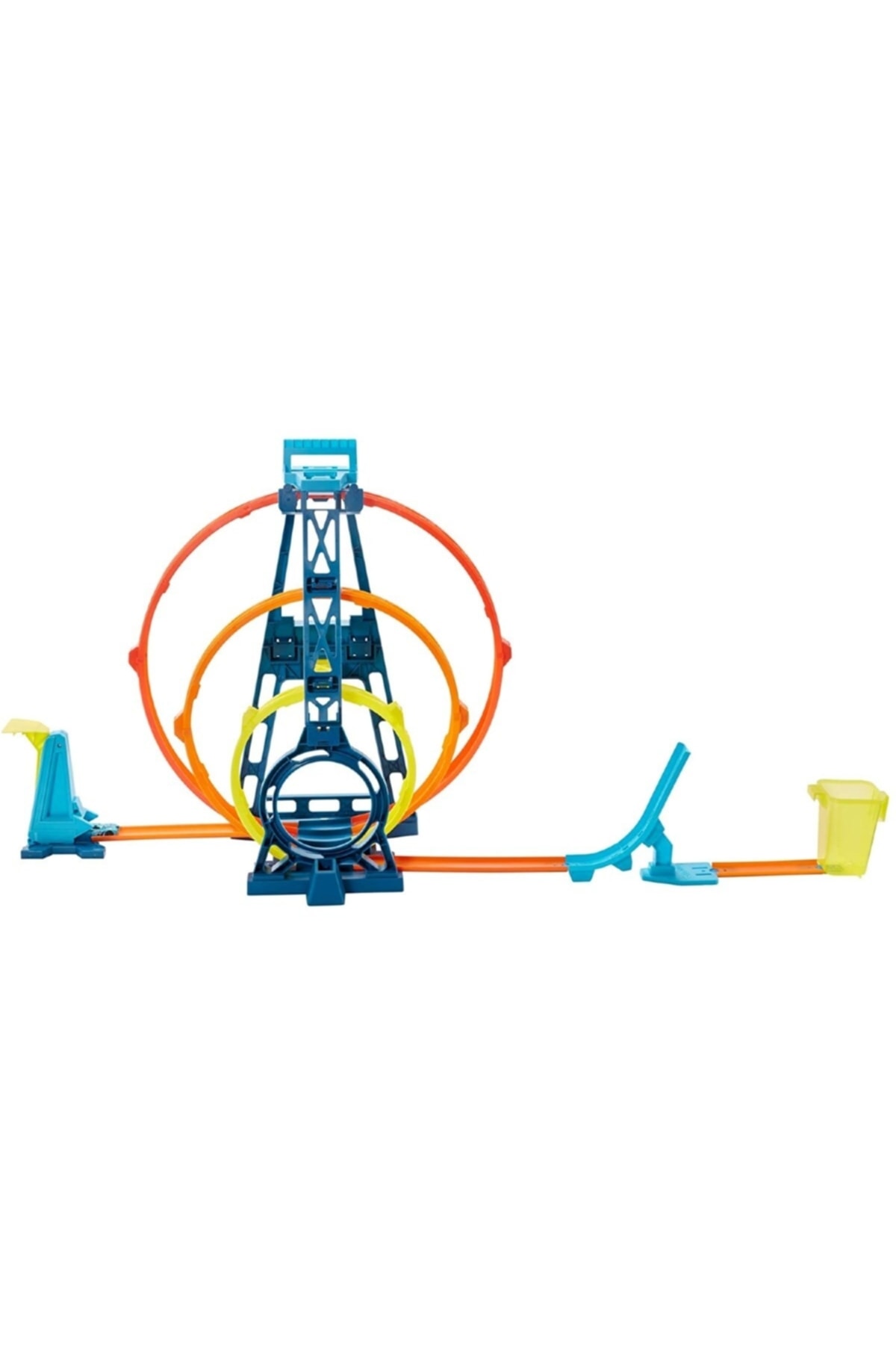 ماشین اسباب بازی GLC96 HW TRACK BUILDER TRIPLE CIRCLE ACTION SET از ترکیه HOT WHEELS