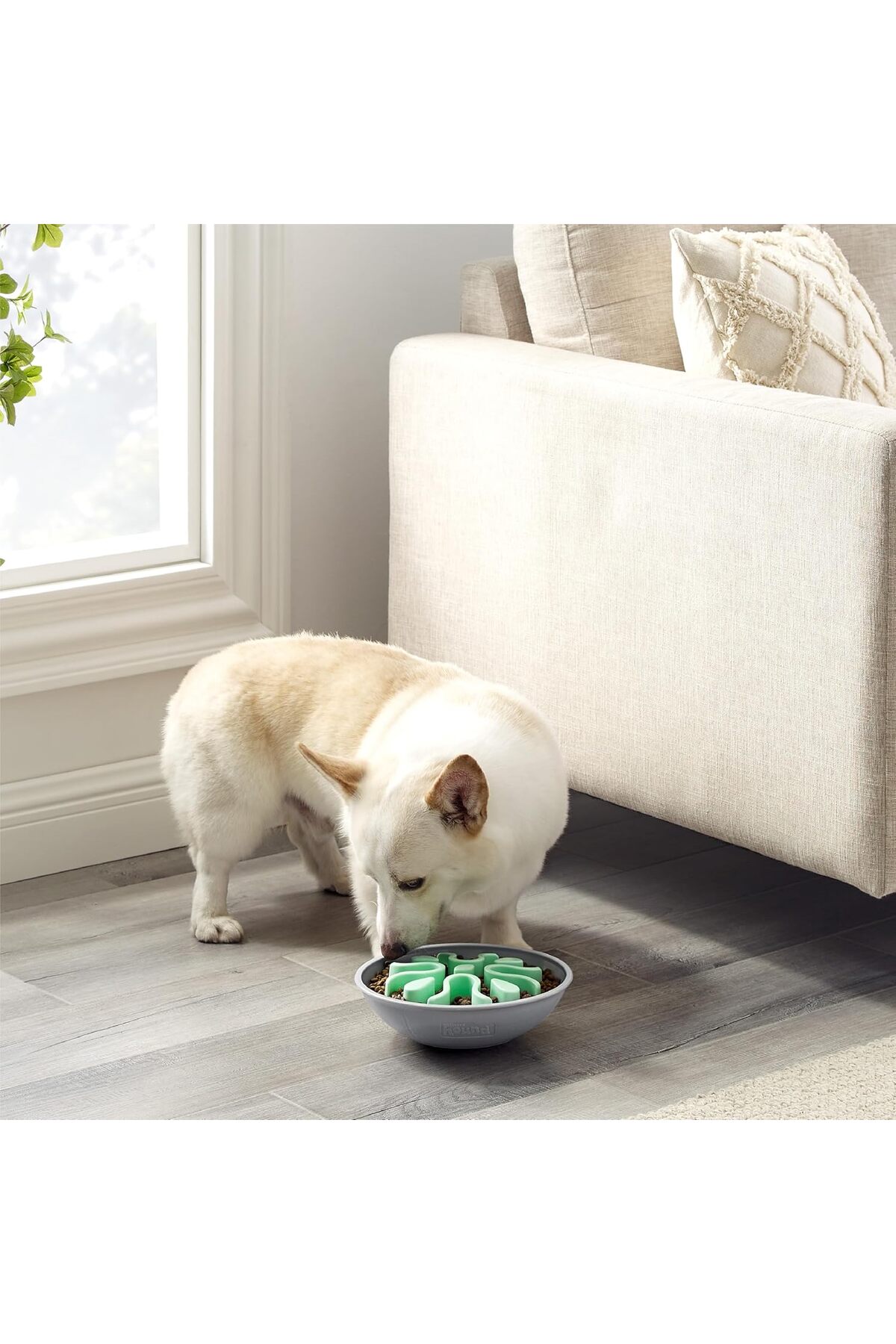 ظرف غذای آهسته‌خور اوت‌وارد هاوند Outward Hound Fun Feeder Wobble Slo Bowl، متوسط / بزرگ