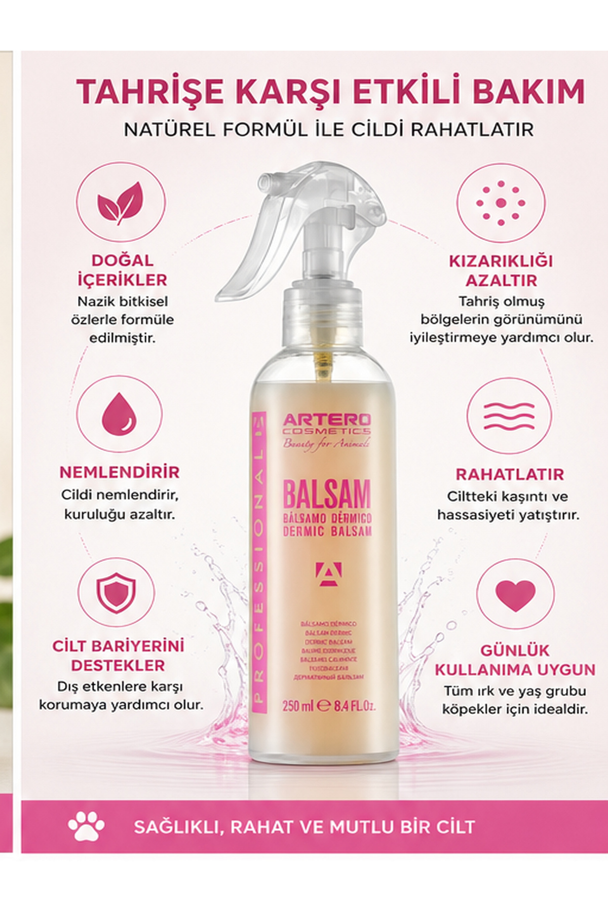 اسپری سگ آرترو Artero برای تسکین قرمزی، ۲۵۰ میلی‌لیتر