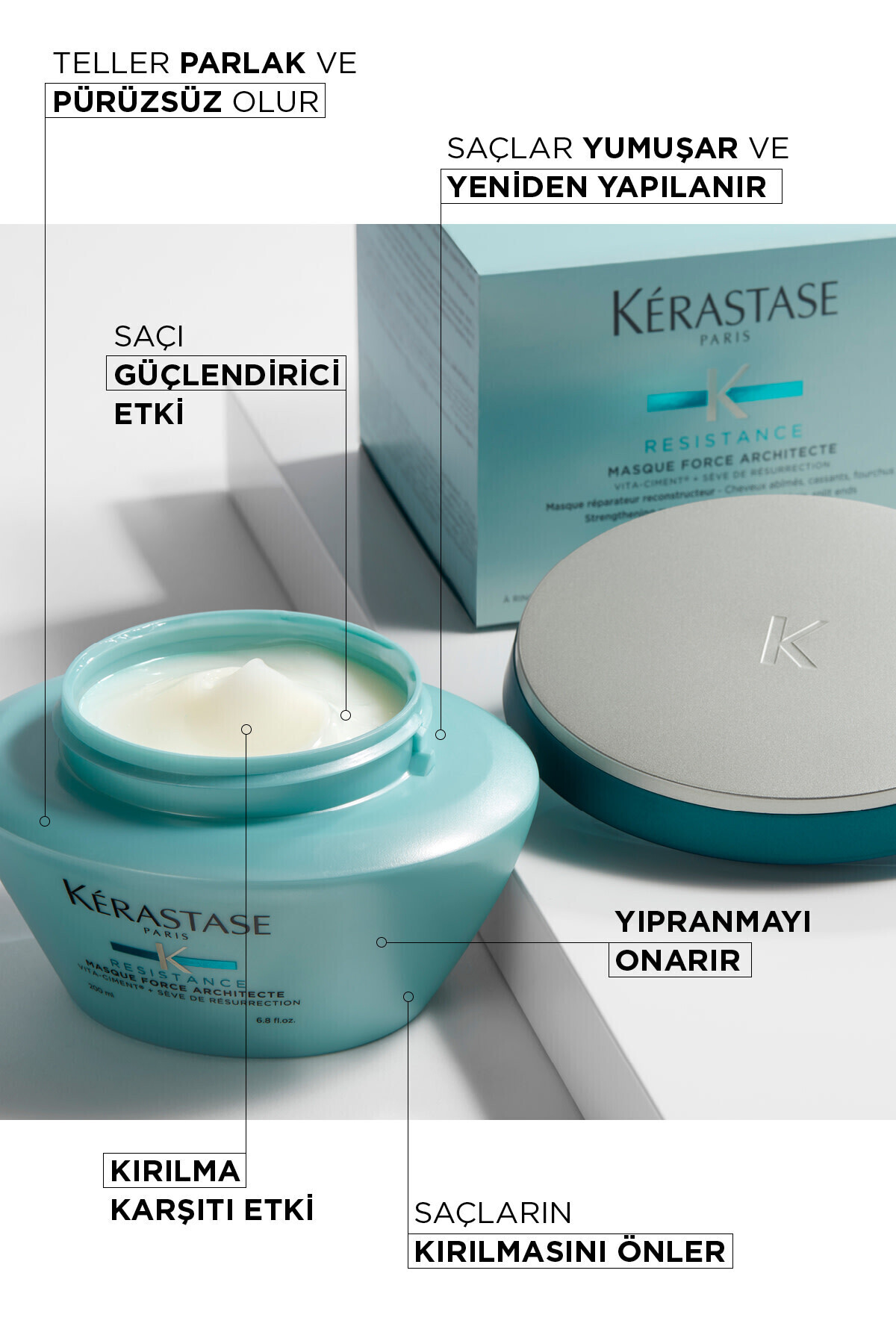 ماسک ضعیف و فرسوده حاوی ویتا سیمانت®PRO کراتین 200 میلی لیتر کراستاس Kerastase
