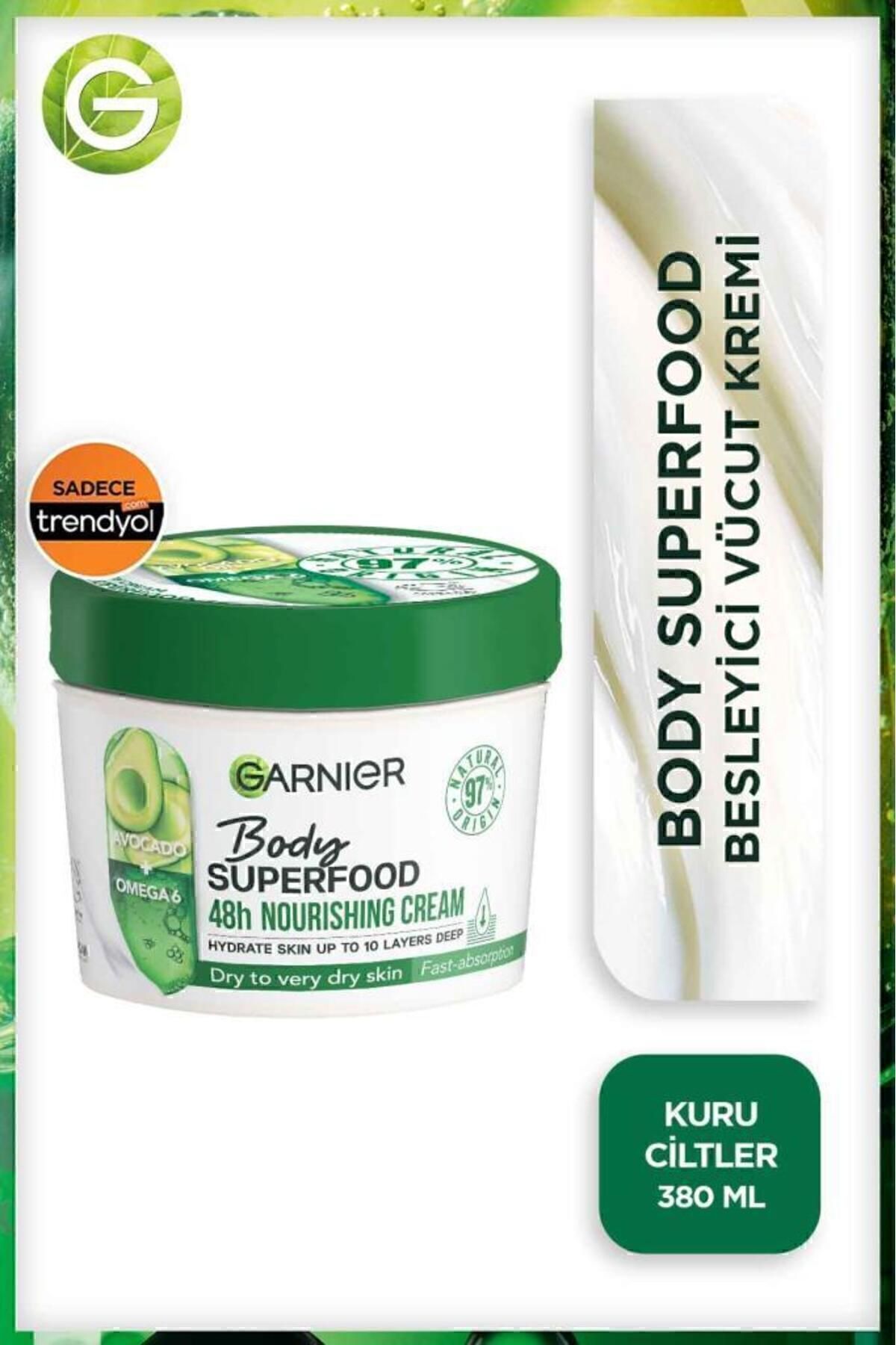 Garnier کرم بدن مغذی با اسانس‌های غذایی برای پوست خشک گارنیه