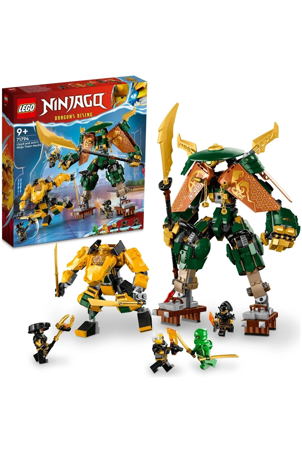لگو و اسباب بازی های ساخت محور ® NINJAGO LLOYD AND ARIN'S NINJA TEAM ROBOTS 71794 764 PIECES اورجینال LEGO