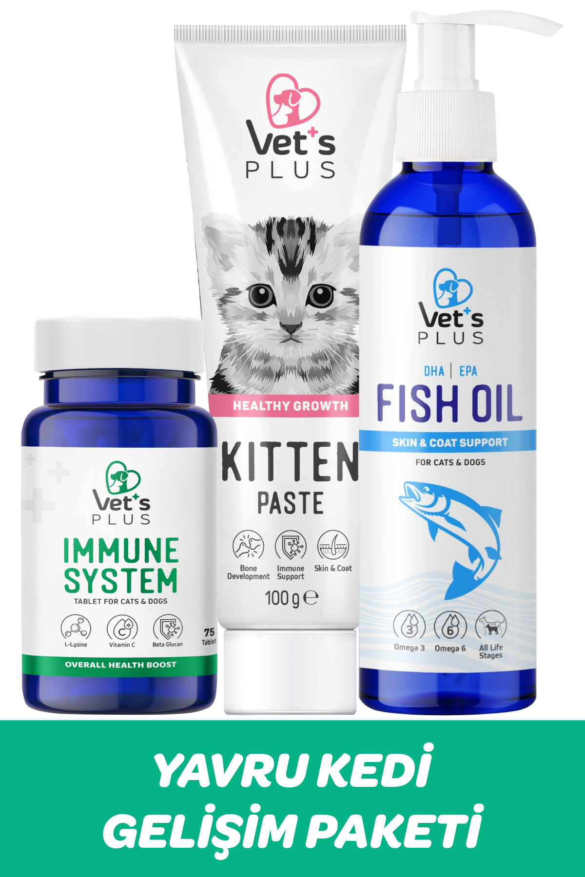 بسته رشد بچه‌گربه وتس پلاس Vet's Plus