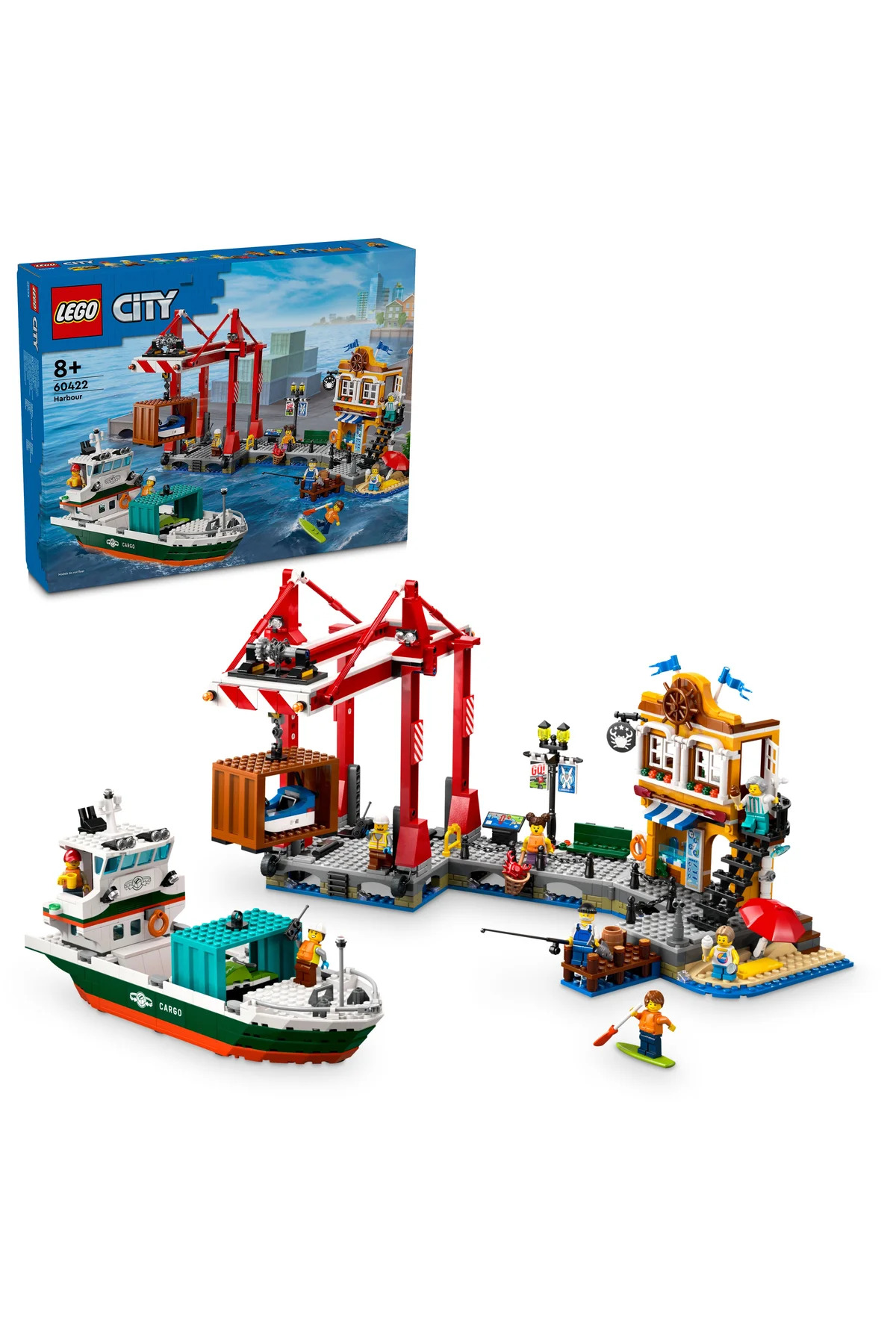 لگو و اسباب بازی های ساخت محور ® CITY CARGO SHIP PORT 60422 CREATIVE TOY BUILDING SET FOR CHILDREN 8+ اورجینال LEGO