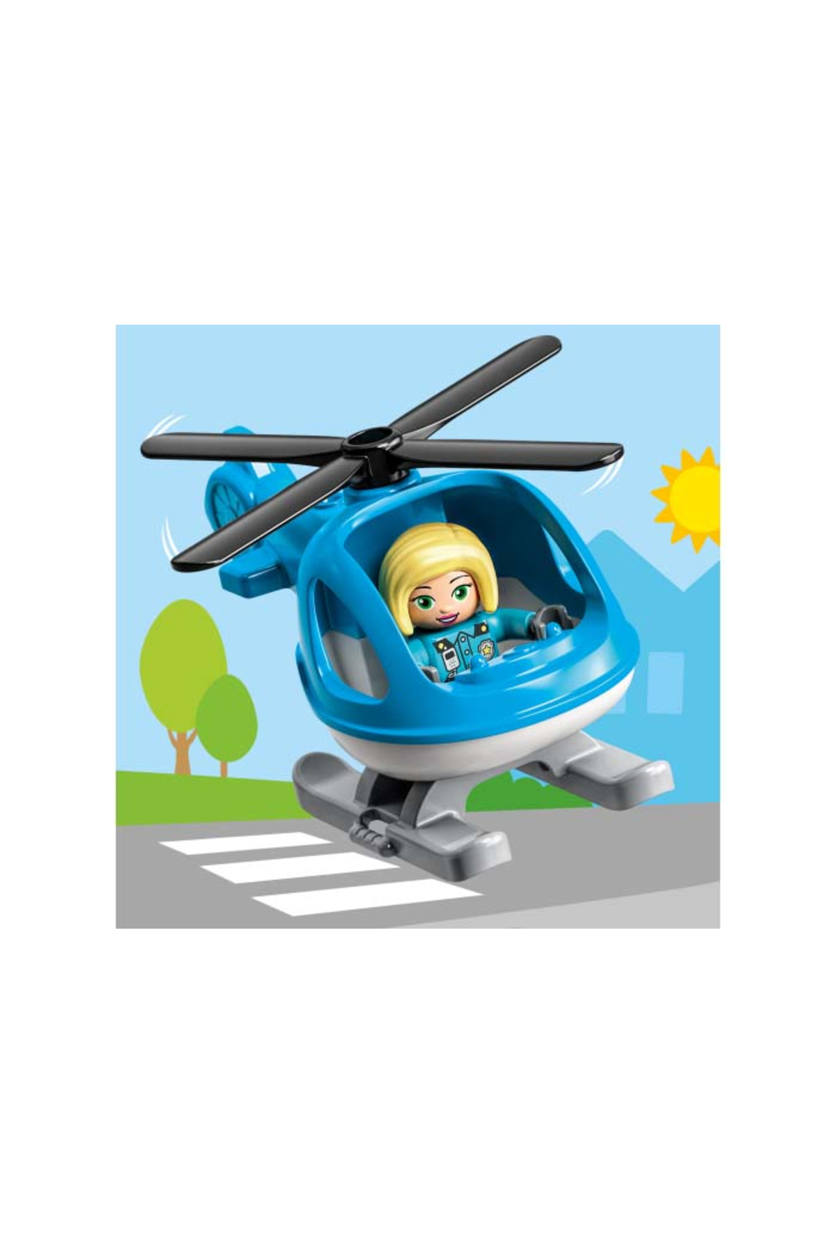 لگو ® ایستگاه پلیس نجات DUPLO® هلیکوپتر 10959 مجموعه خلاق 40 قطعه اورجینال LEGO