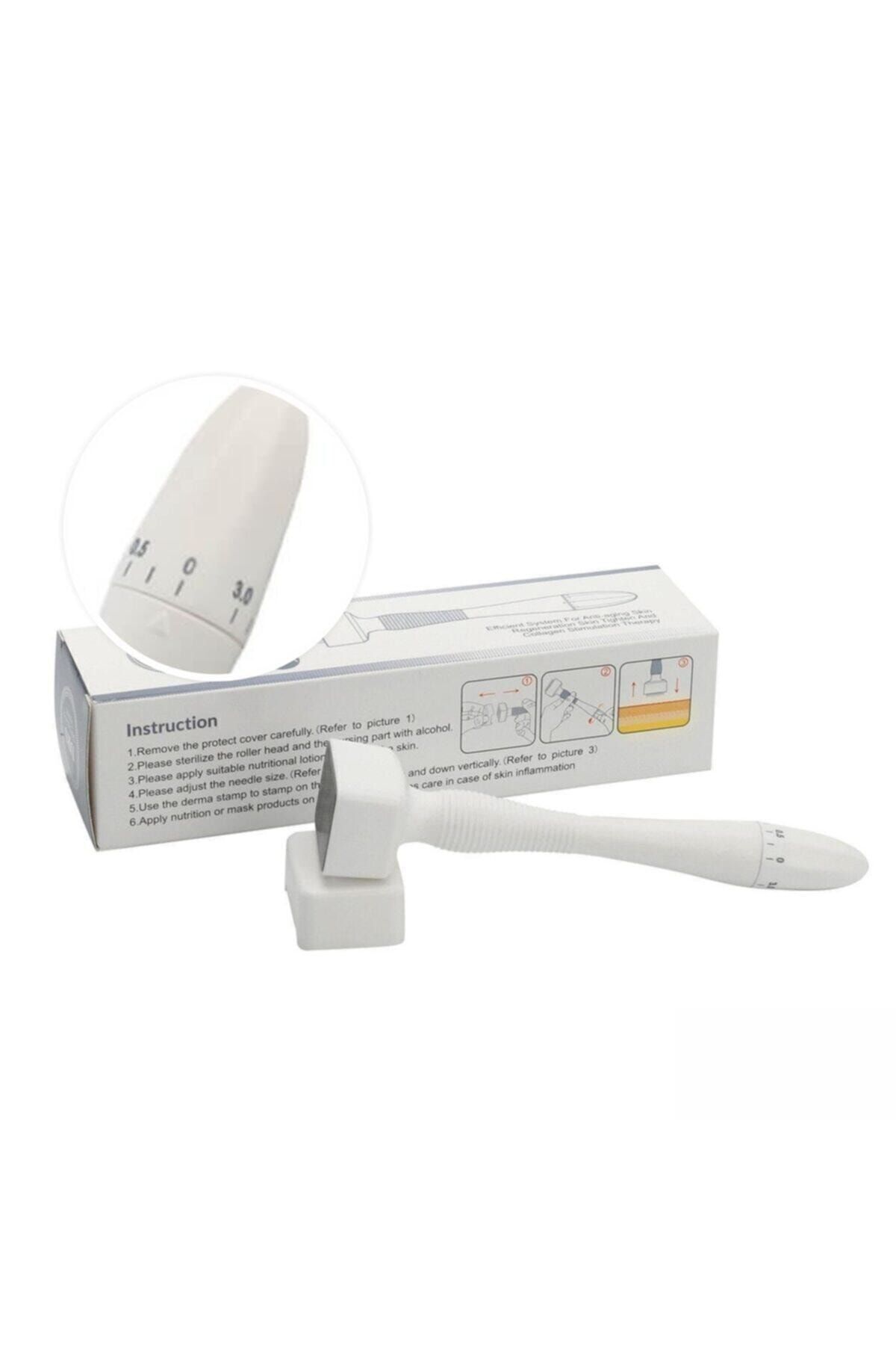 درمارولر DERMA MICRO STAMP طول سوزن قابل تنظیم بین 0.20MM تا 3.00MM 140 کاربردهای استمپ درما DERMA SYSTEM