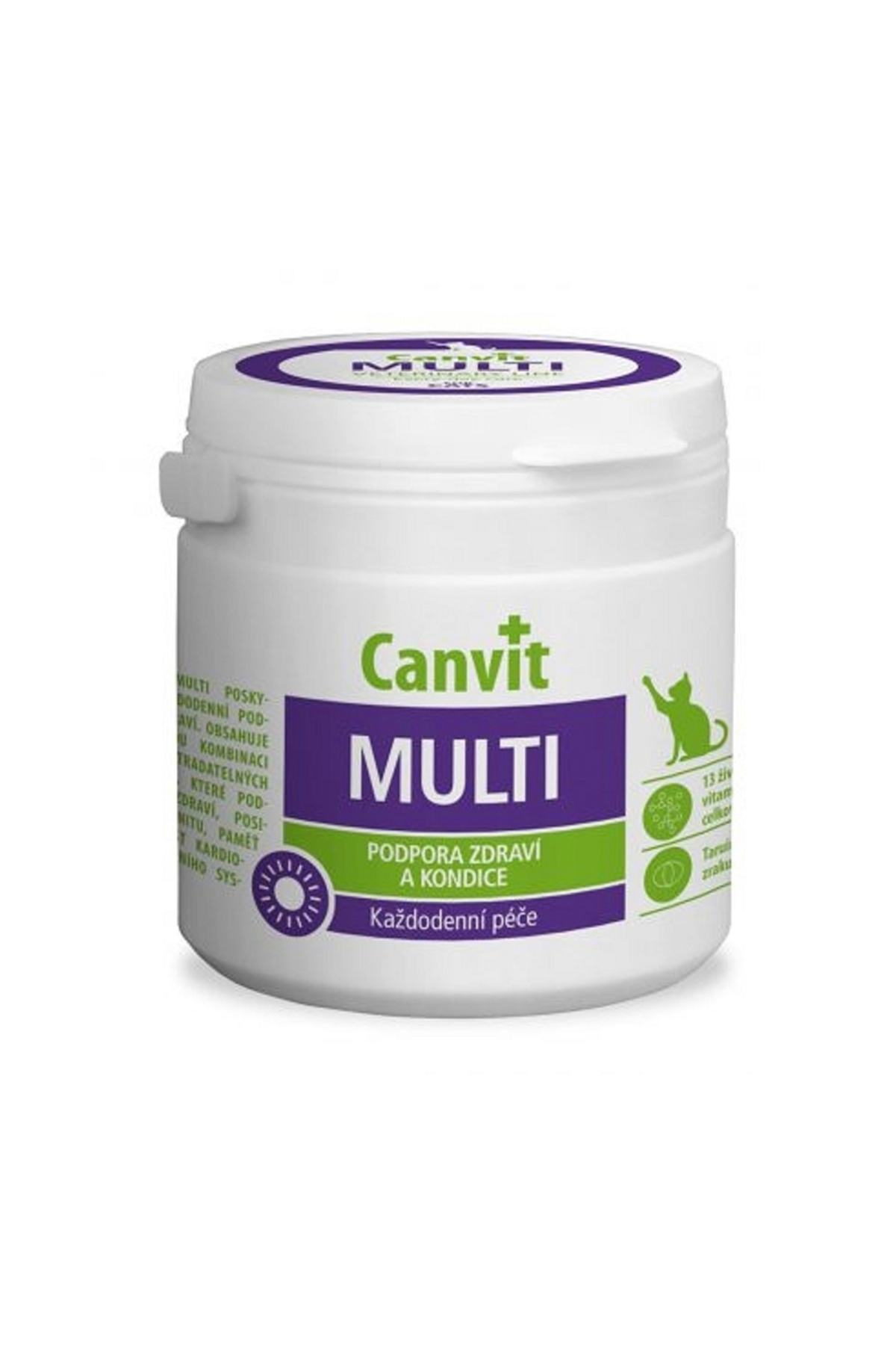 قرص ویتامین و مواد معدنی گربه کانویت Canvit Multi For Cats، ۱۰۰ گرم