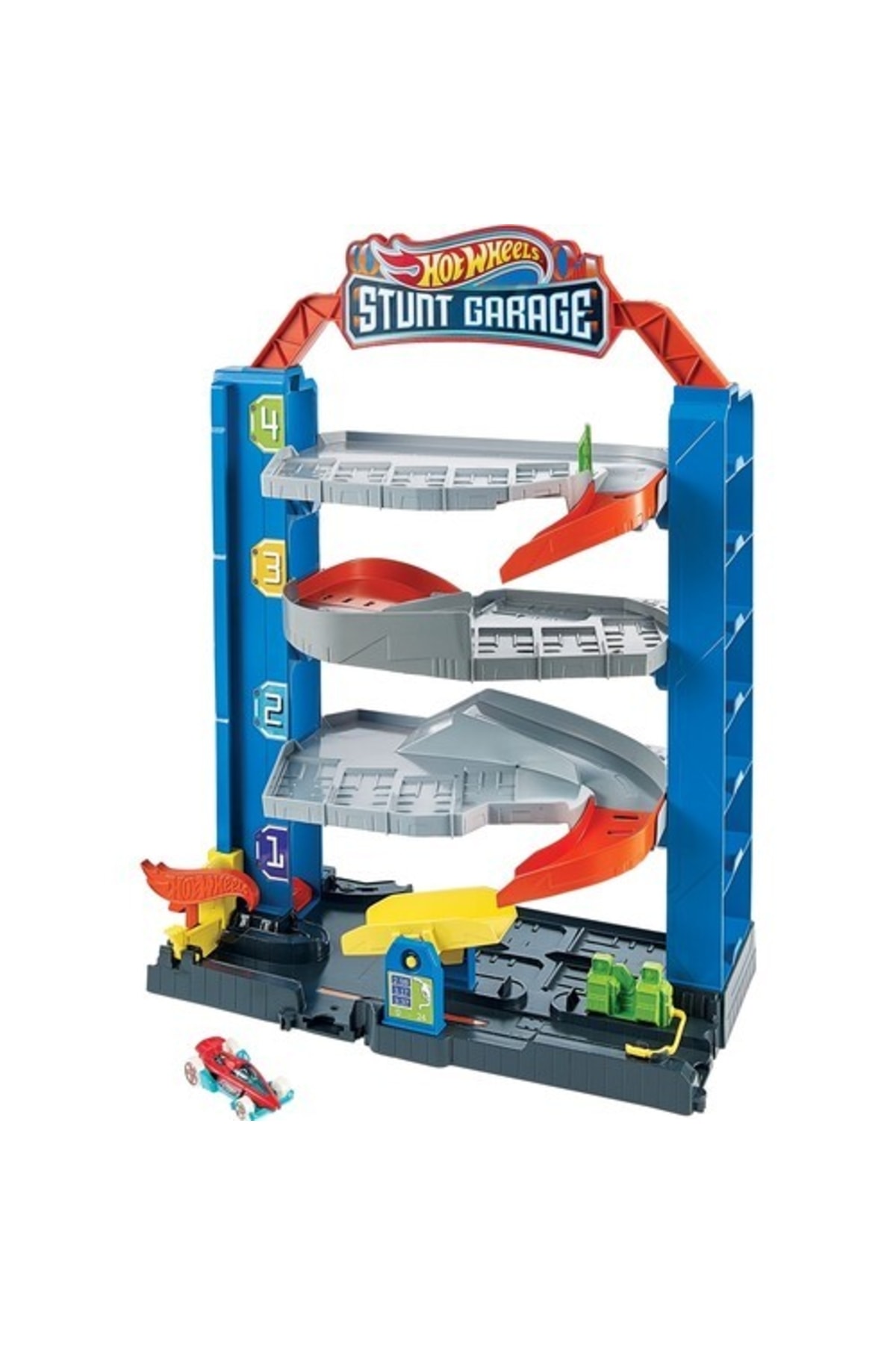 ماشین اسباب بازی گاراژ ماجراجویی 4 طبقه برای کودکان 3 تا 8 ساله GNL70 از ترکیه HOT WHEELS